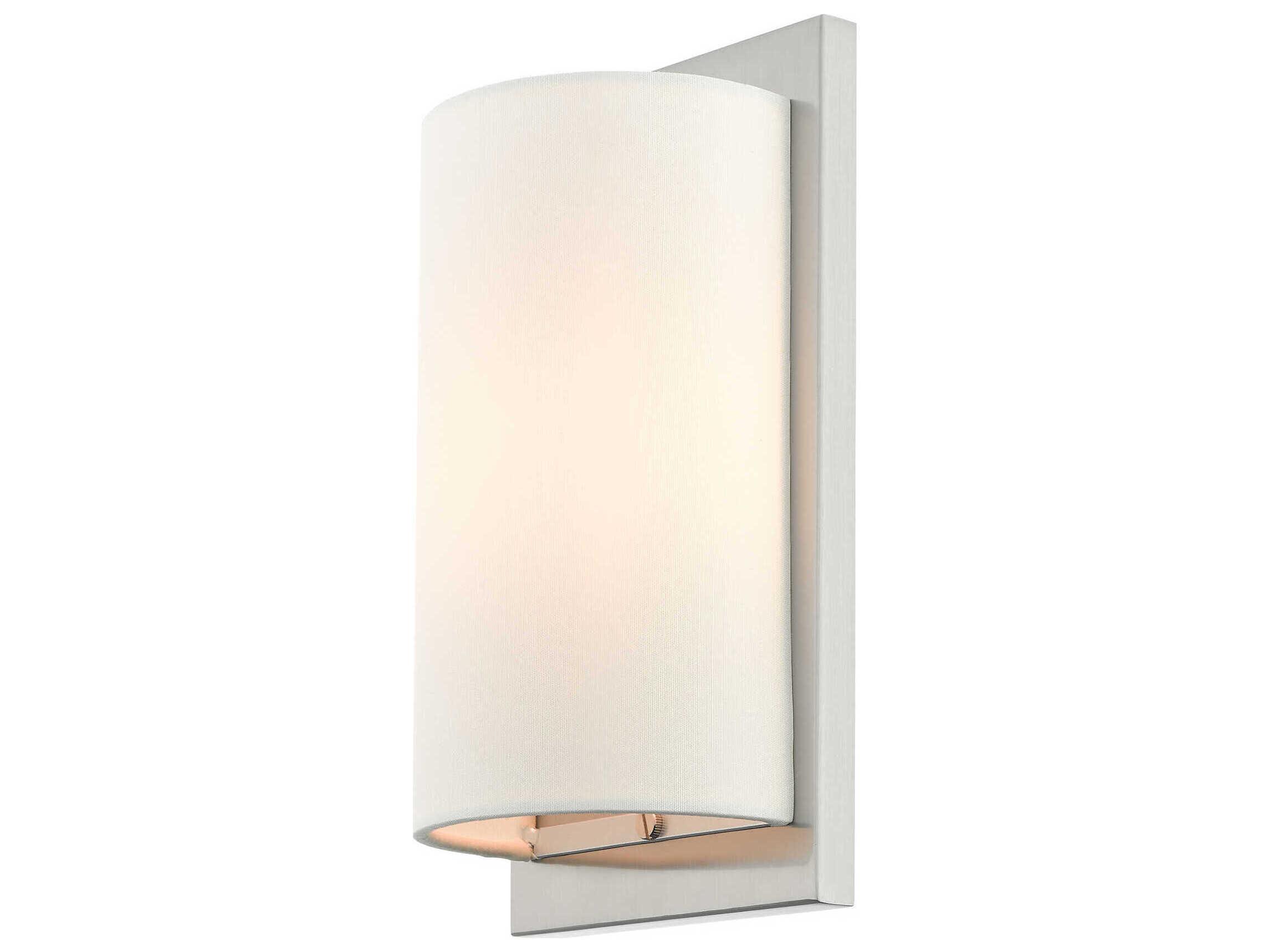 Livex Lighting Meridian 1-Light Brushed Nickel Wall Sconce