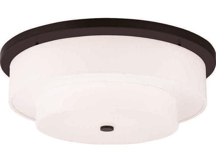Livex Lighting Meridian 5-Light Bronze Drum Flush Mount