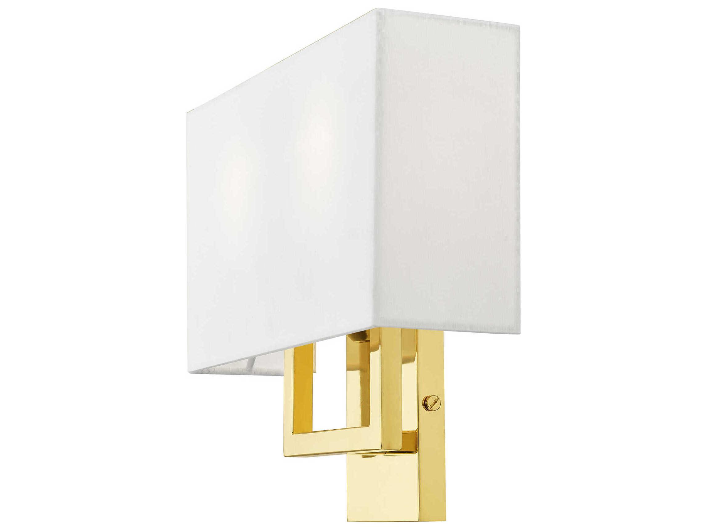 Livex Lighting Pierson 2-Light Polished Brass Wall Sconce