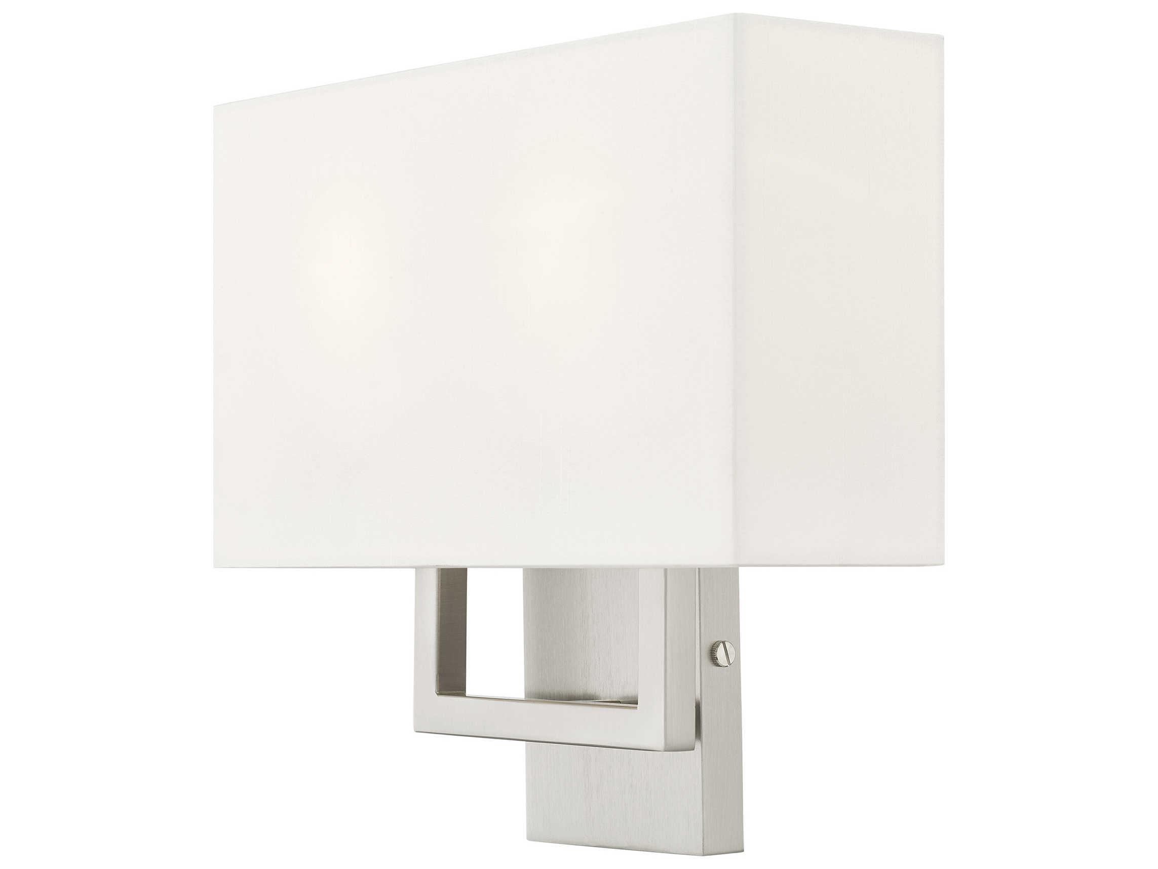 Livex Lighting Pierson 2-Light Brushed Nickel Wall Sconce