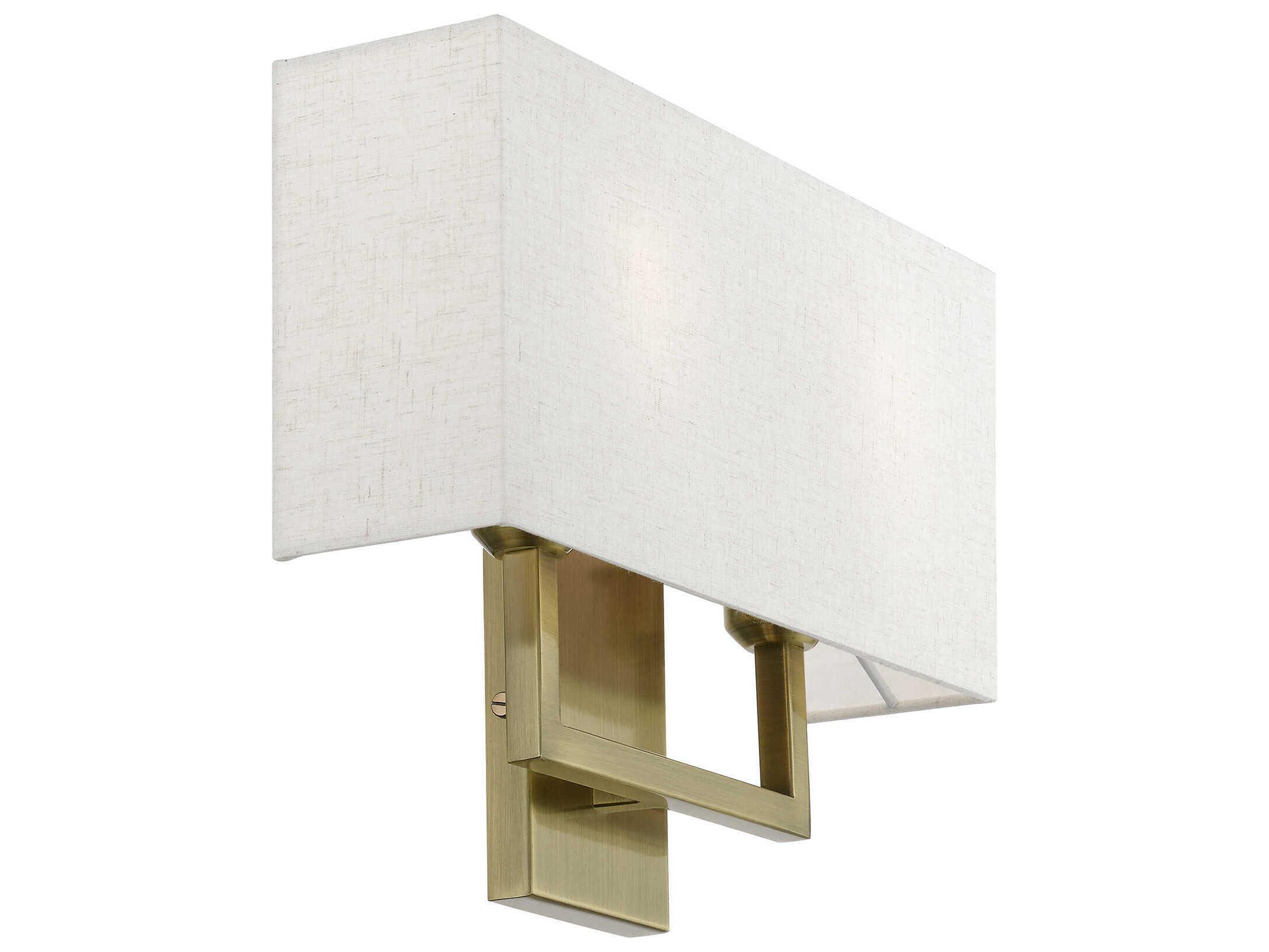 Livex Lighting Pierson 2-Light Antique Brass Wall Sconce