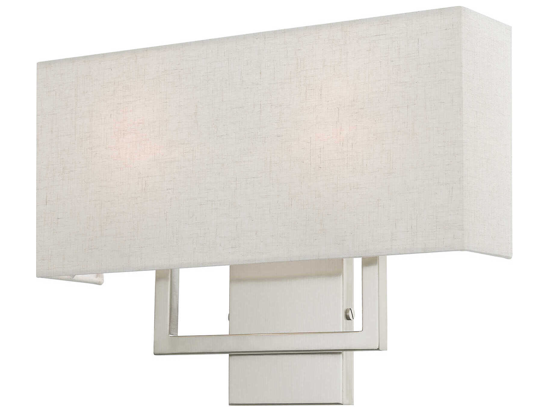 Livex Lighting Pierson 2-Light Brushed Nickel Wall Sconce