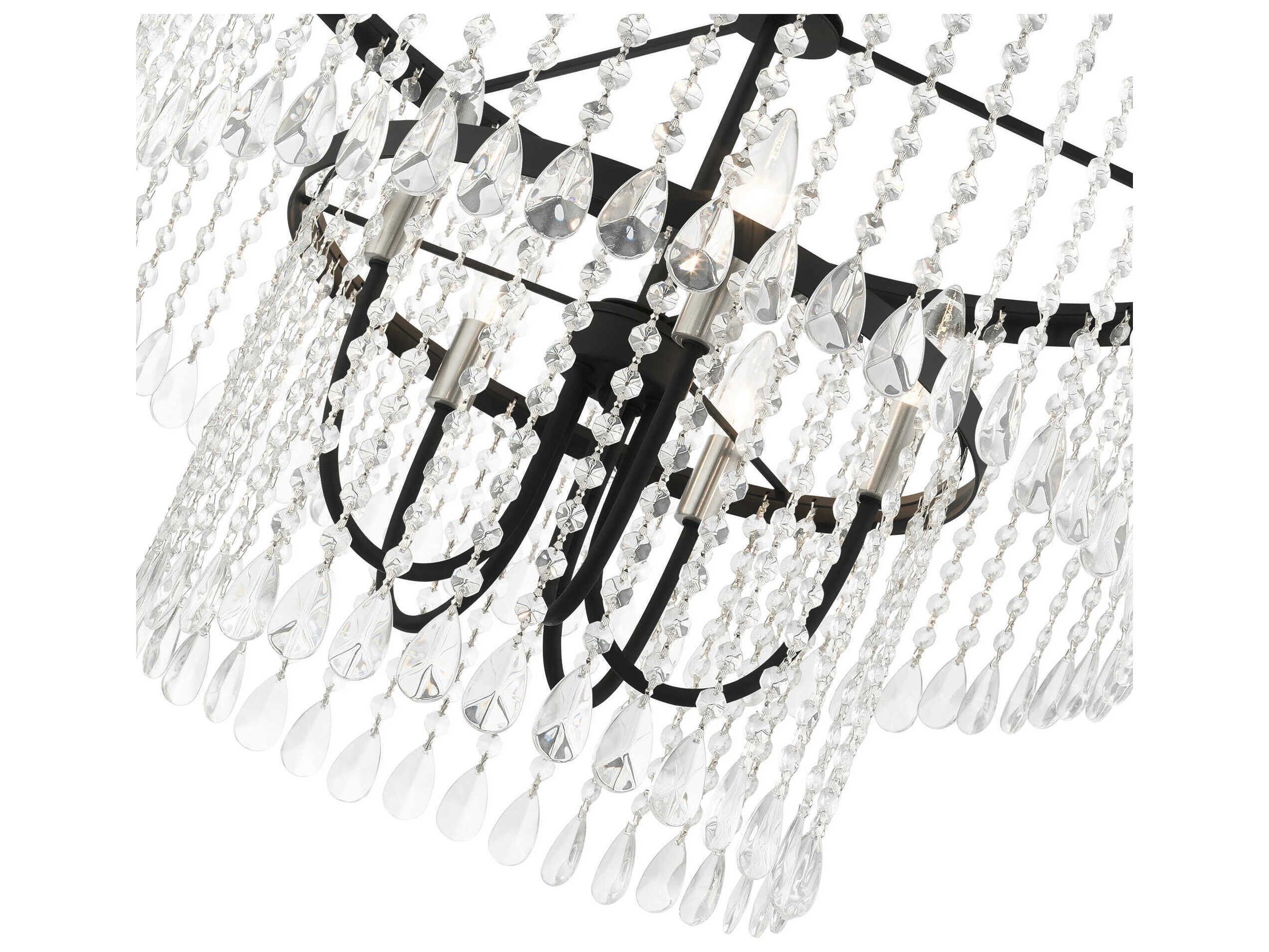 Livex Lighting Elizabeth 5-Light Black Crystal Chandelier