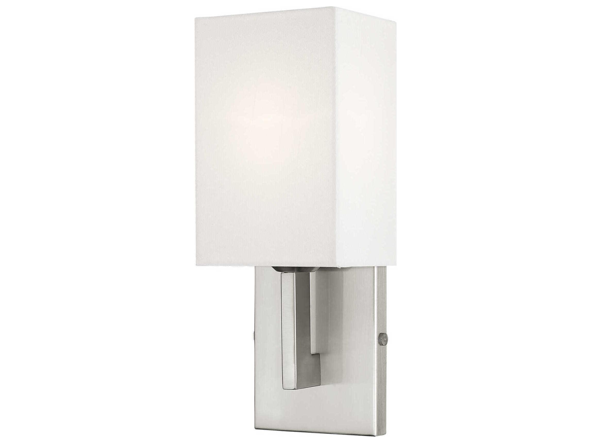 Livex Lighting Hollborn 1-Light Brushed Nickel Wall Sconce