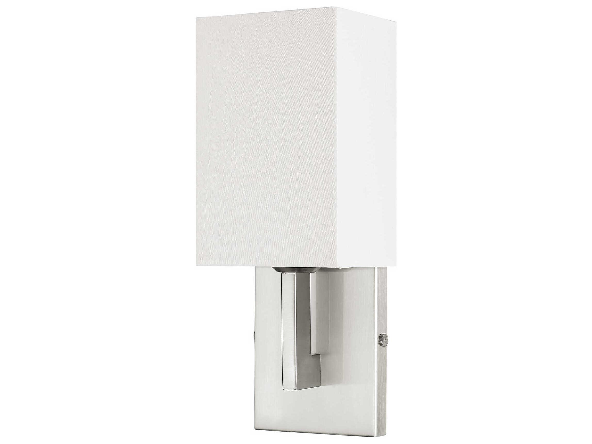 Livex Lighting Hollborn 1-Light Brushed Nickel Wall Sconce