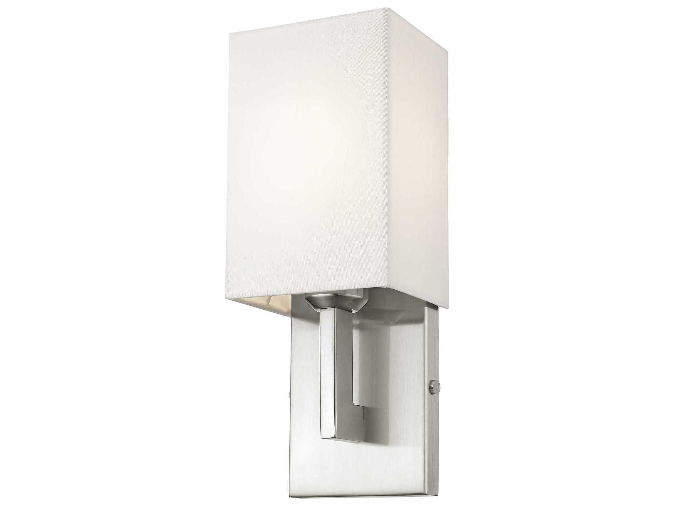 Livex Lighting Hollborn 1-Light Brushed Nickel Wall Sconce