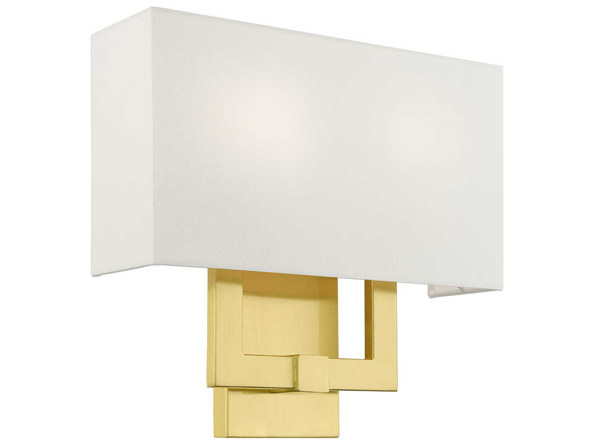Livex Lighting Meridian 2-Light Satin Brass Wall Sconce