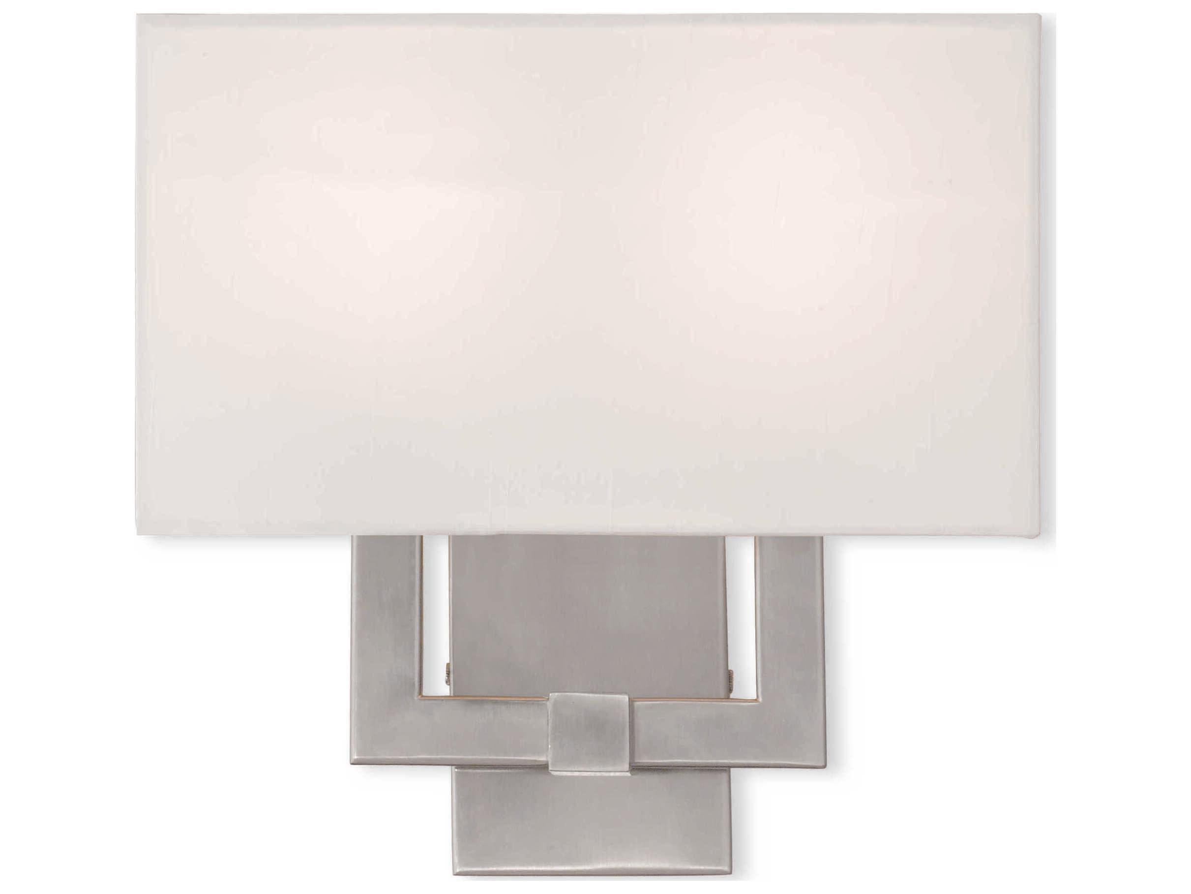 Livex Lighting Hollborn 2-Light Brushed Nickel Wall Sconce