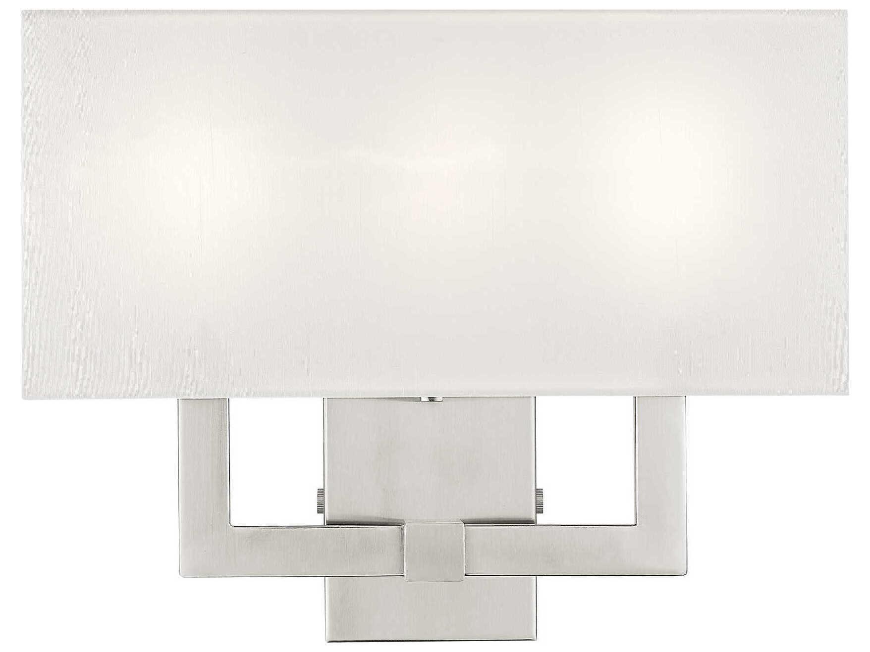 Livex Lighting Hollborn 3-Light Brushed Nickel Wall Sconce