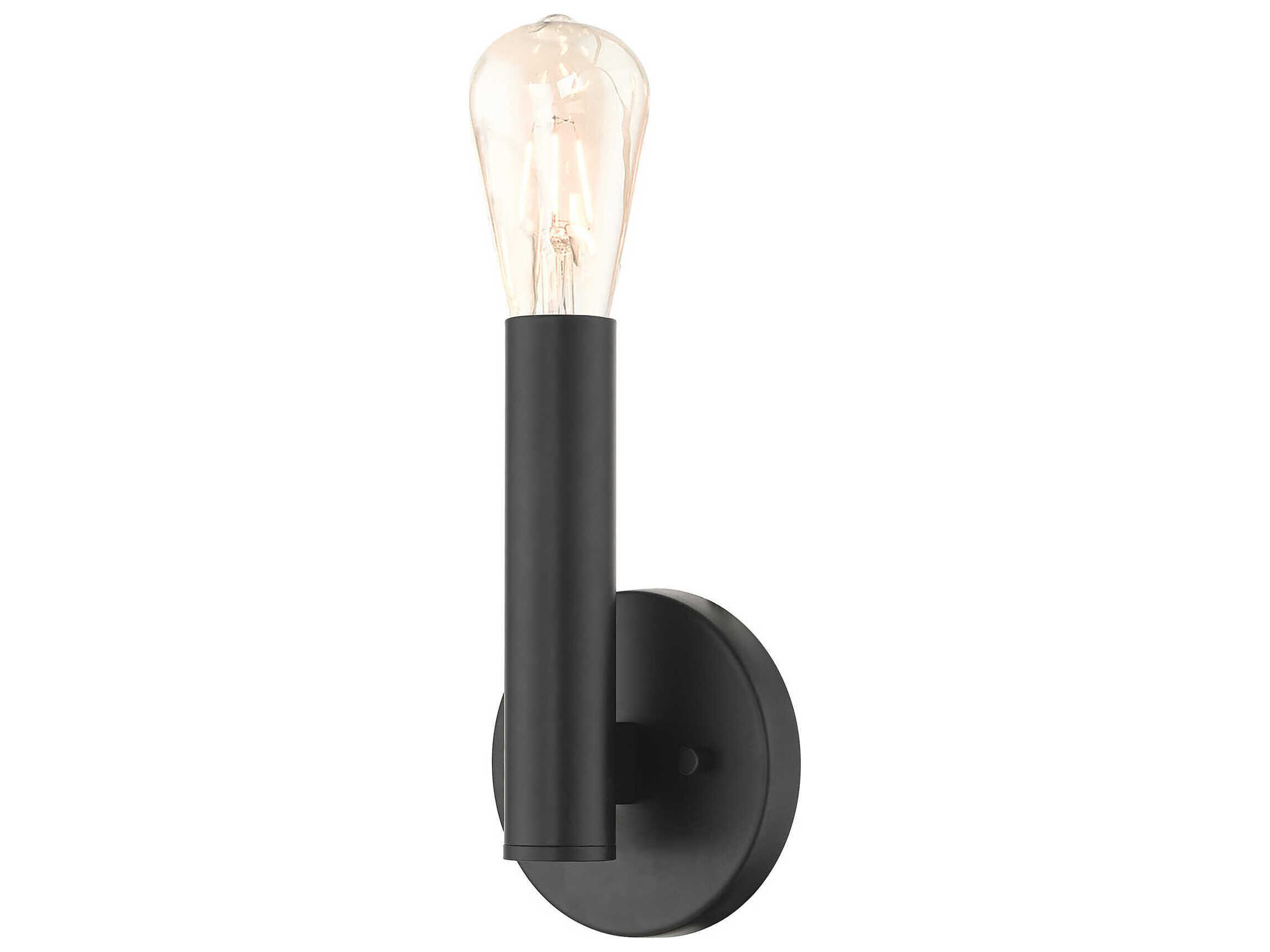 Livex Lighting Copenhagen 1-Light Black Wall Sconce