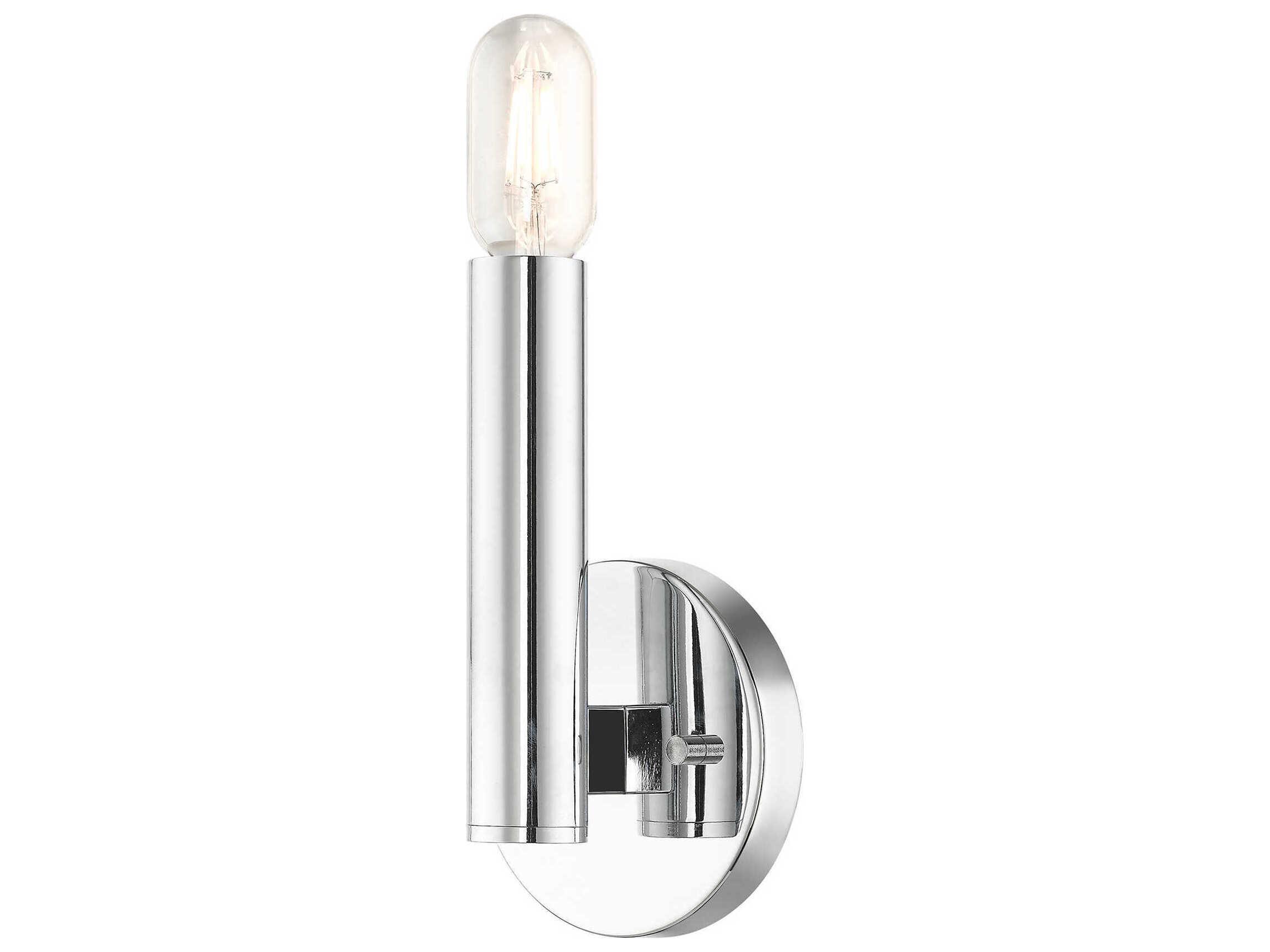 Livex Lighting Copenhagen 1-Light Polished Chrome Wall Sconce
