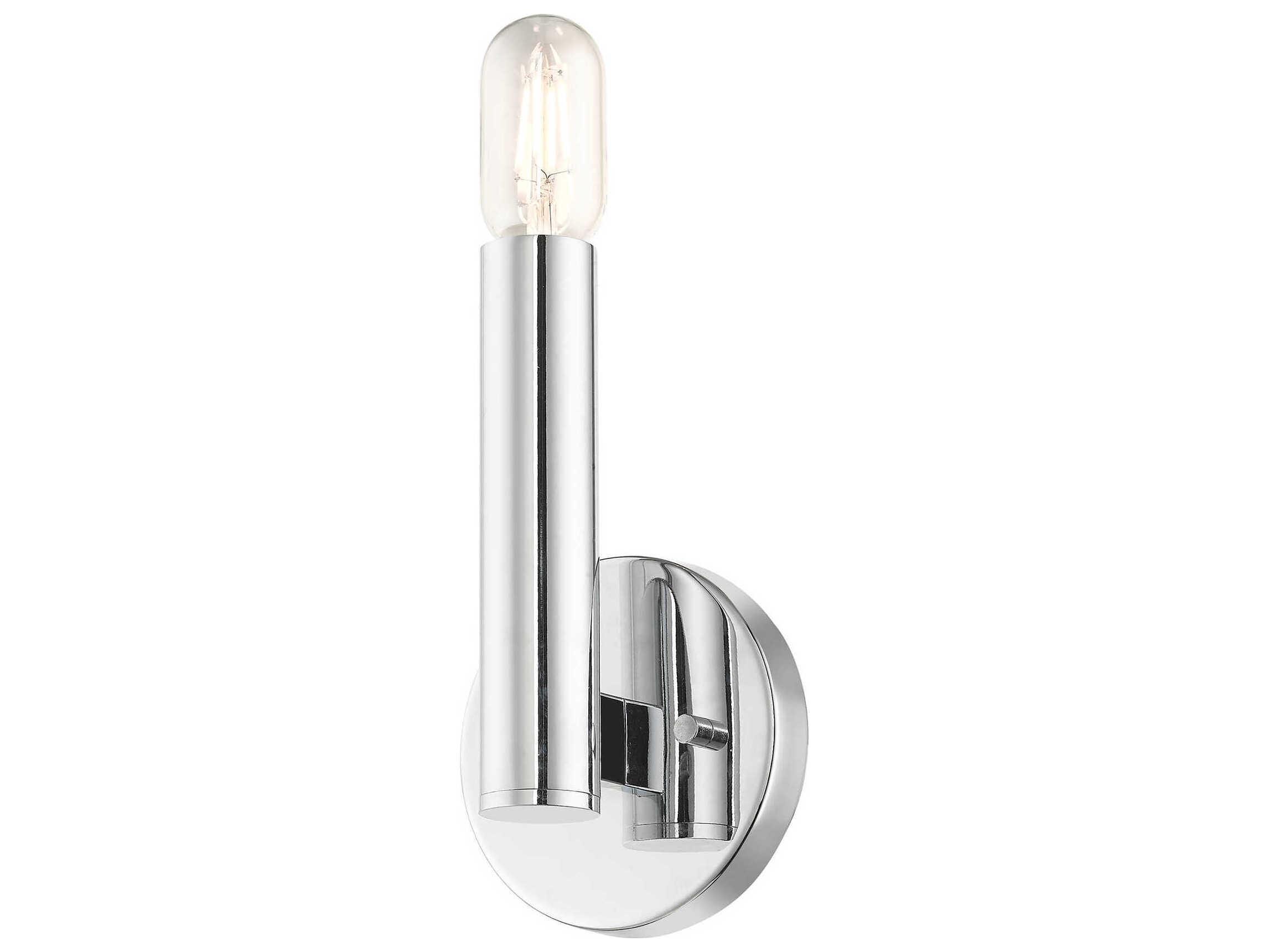 Livex Lighting Copenhagen 1-Light Polished Chrome Wall Sconce
