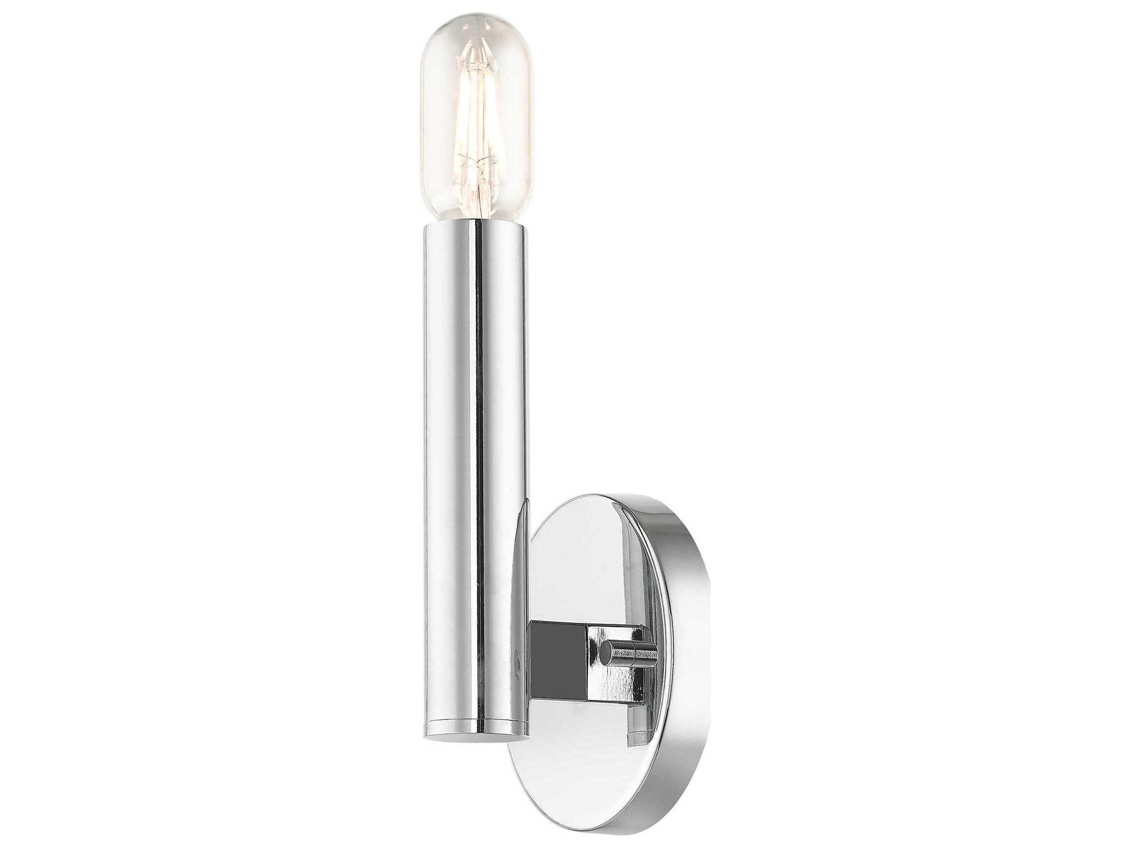 Livex Lighting Copenhagen 1-Light Polished Chrome Wall Sconce