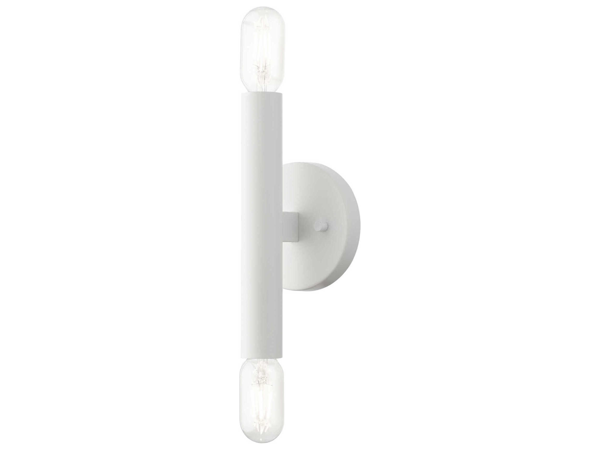 Livex Lighting Copenhagen 2-Light White Wall Sconce