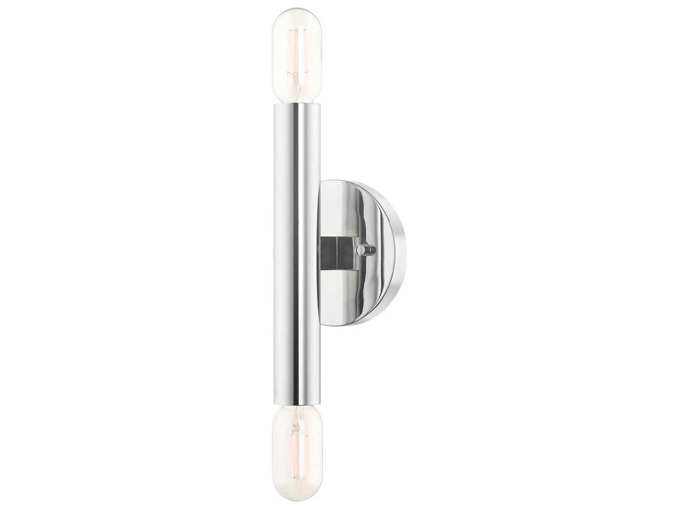 Livex Lighting Copenhagen 2-Light Polished Chrome Wall Sconce
