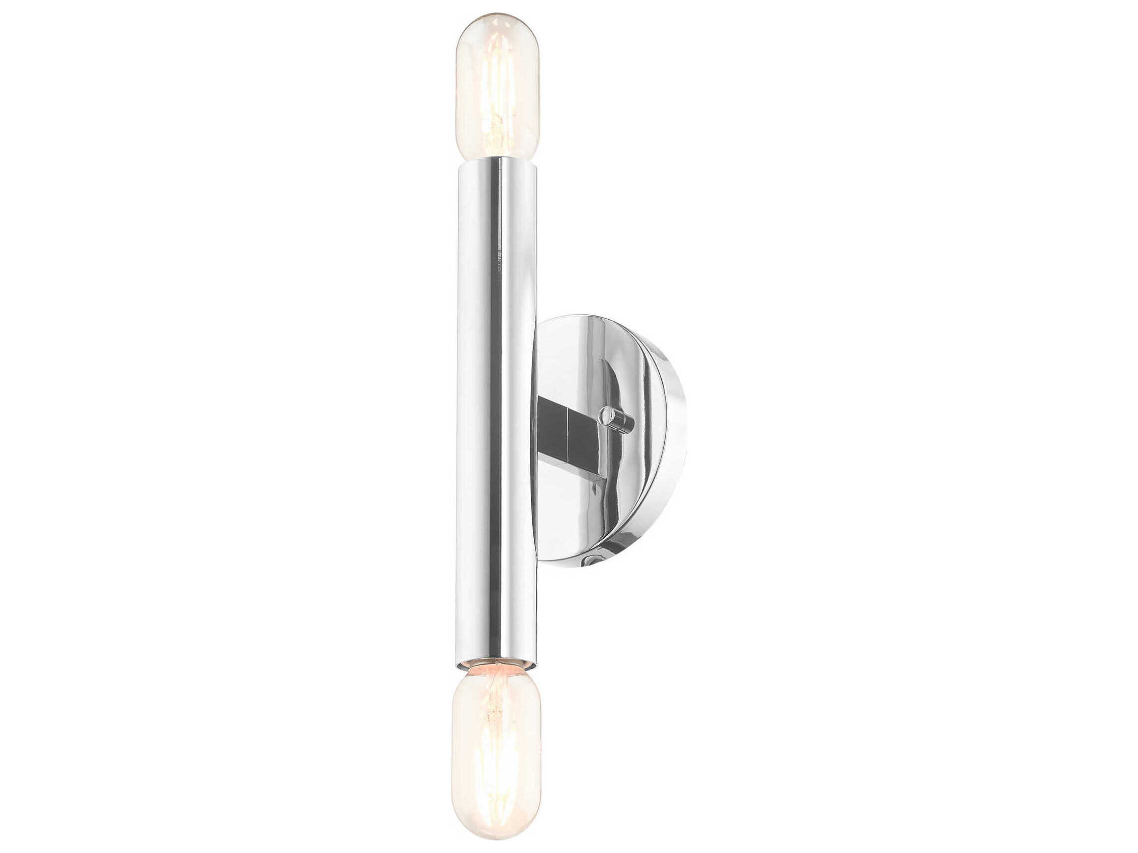 Livex Lighting Copenhagen 2-Light Polished Chrome Wall Sconce