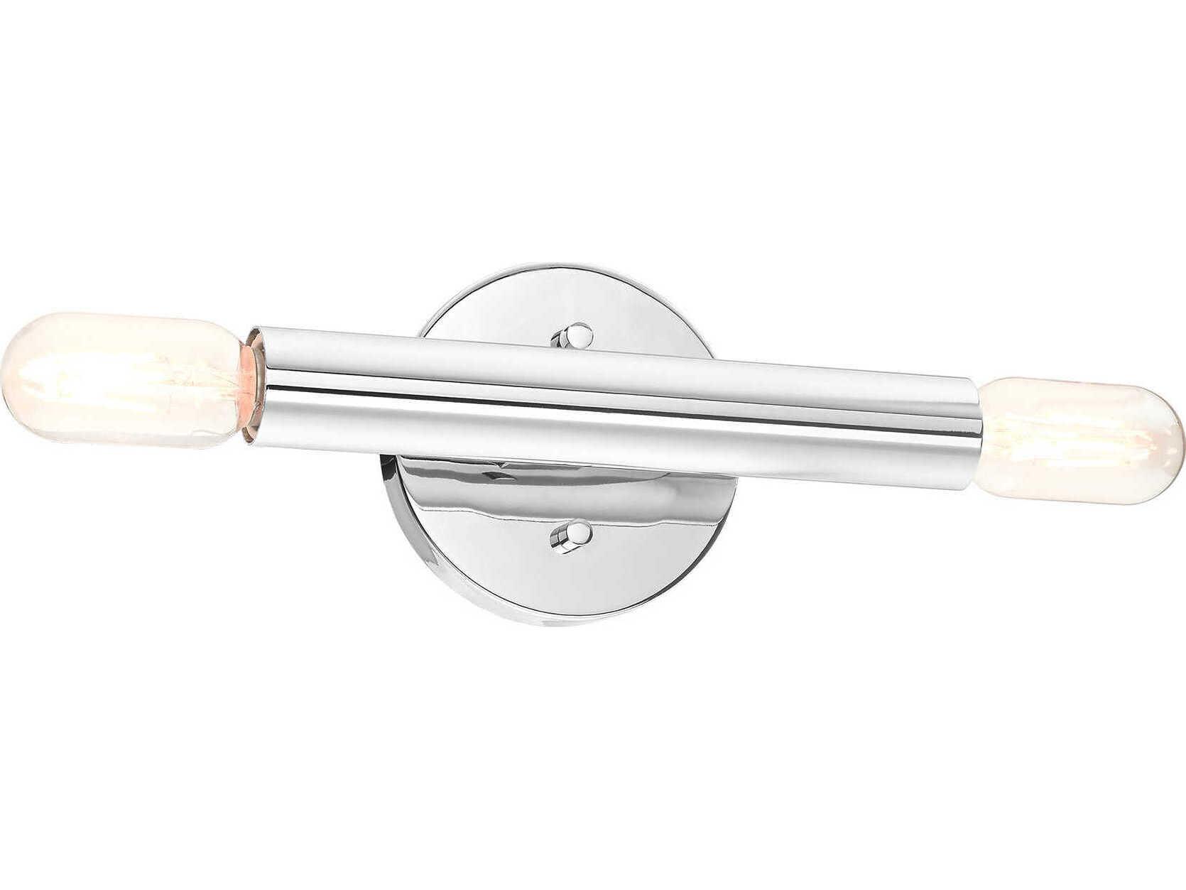 Livex Lighting Copenhagen 2-Light Polished Chrome Wall Sconce