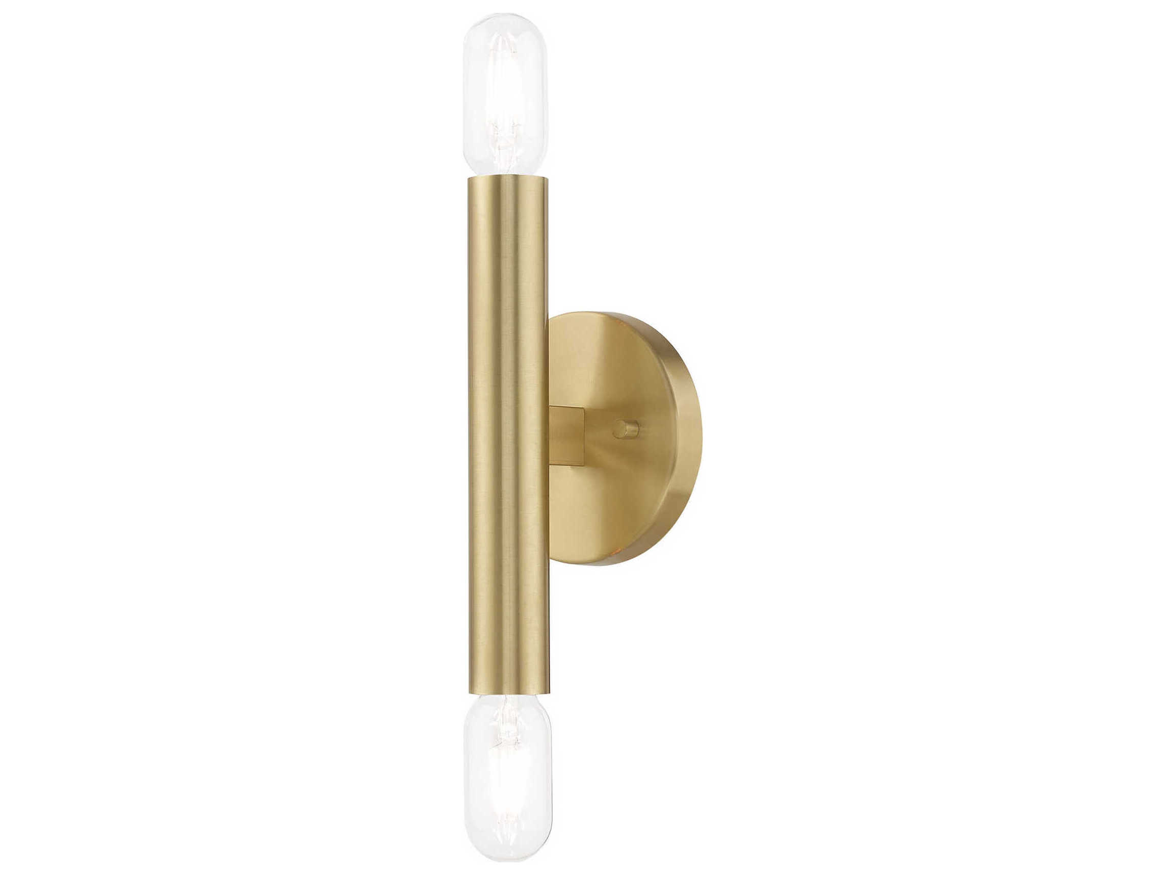 Livex Lighting Copenhagen 2-Light Satin Brass Wall Sconce