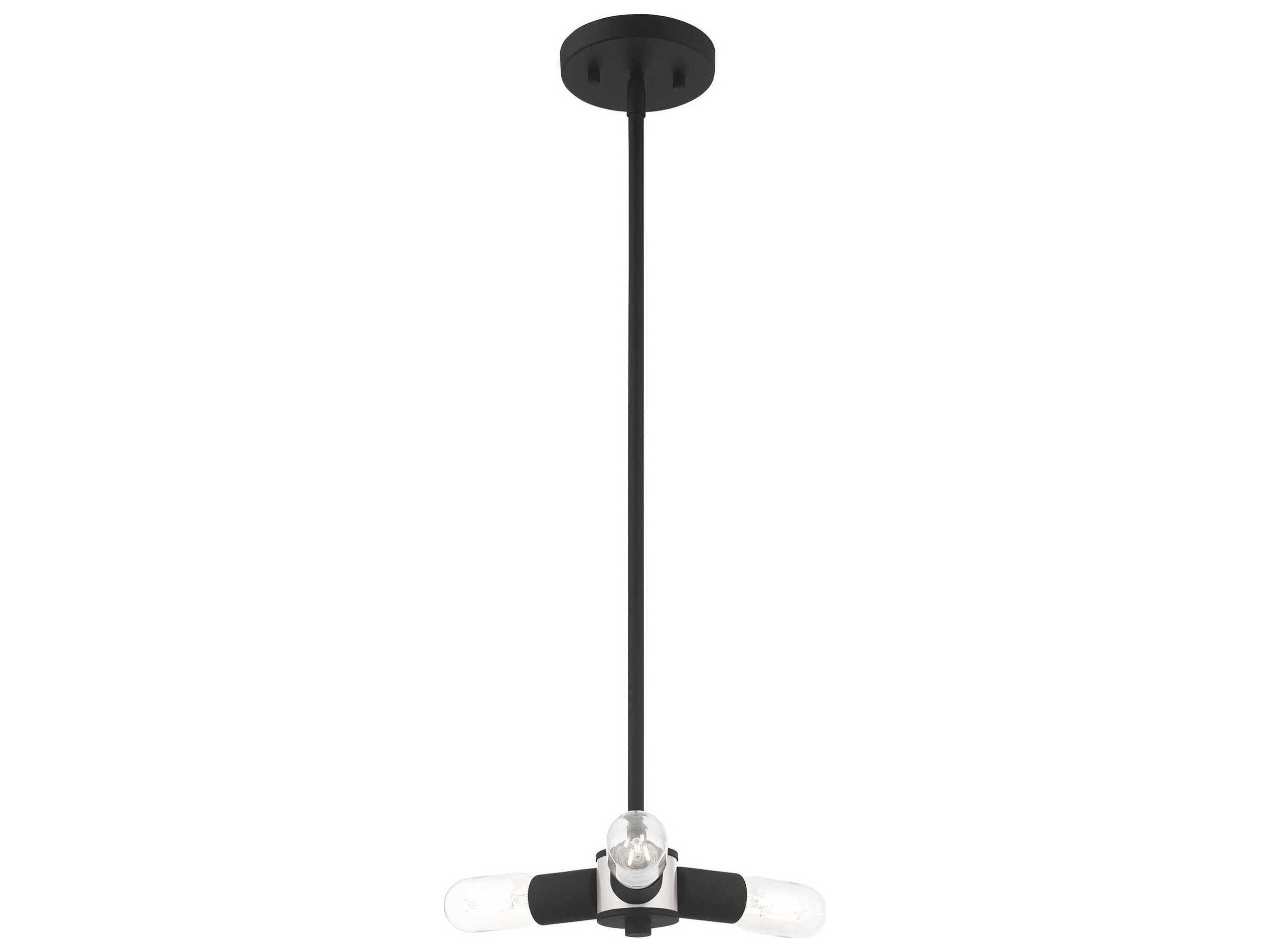 Livex Lighting Copenhagen 3-Light Black Pendant