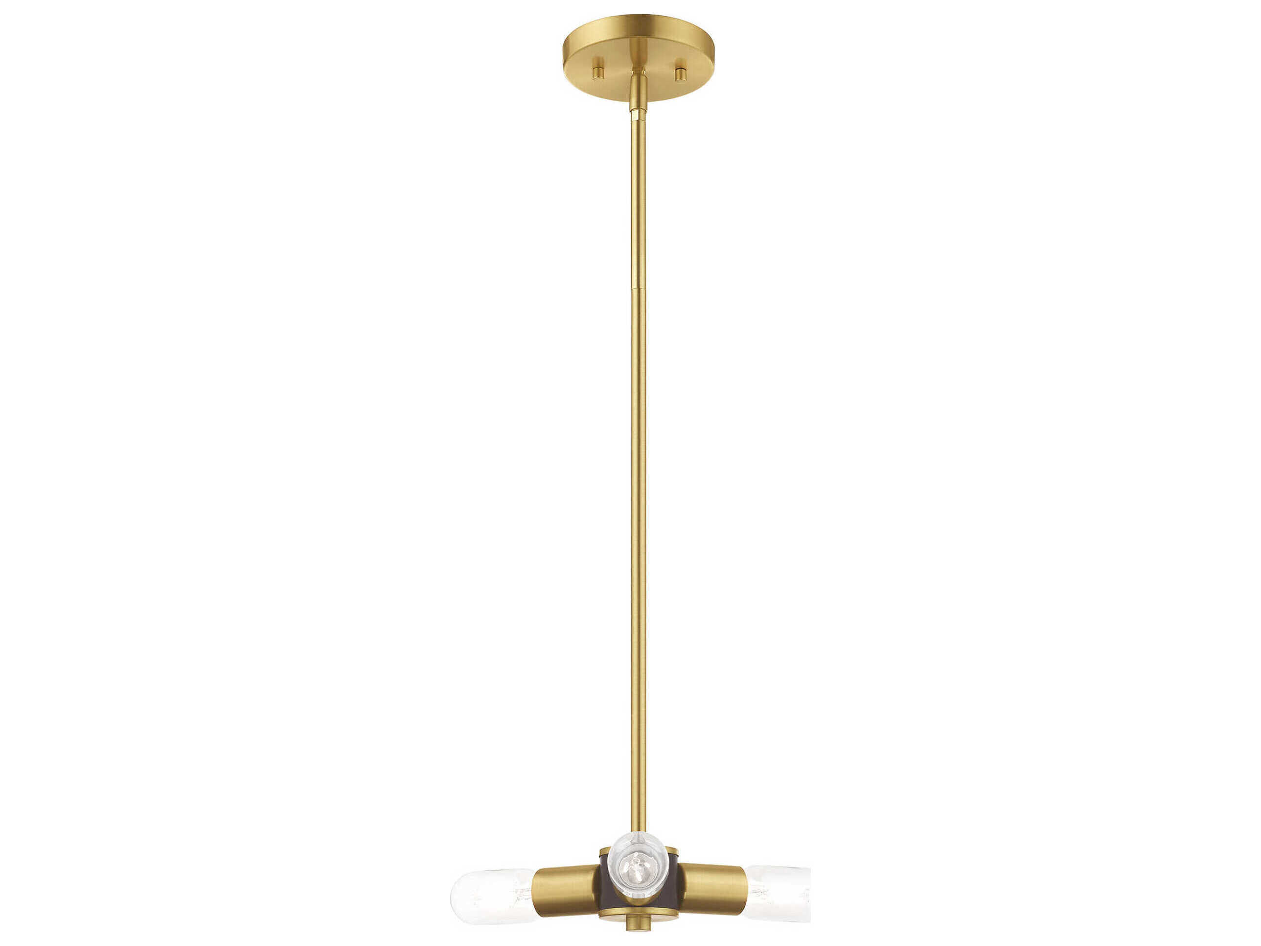 Livex Lighting Copenhagen 3-Light Satin Brass Mini Pendant
