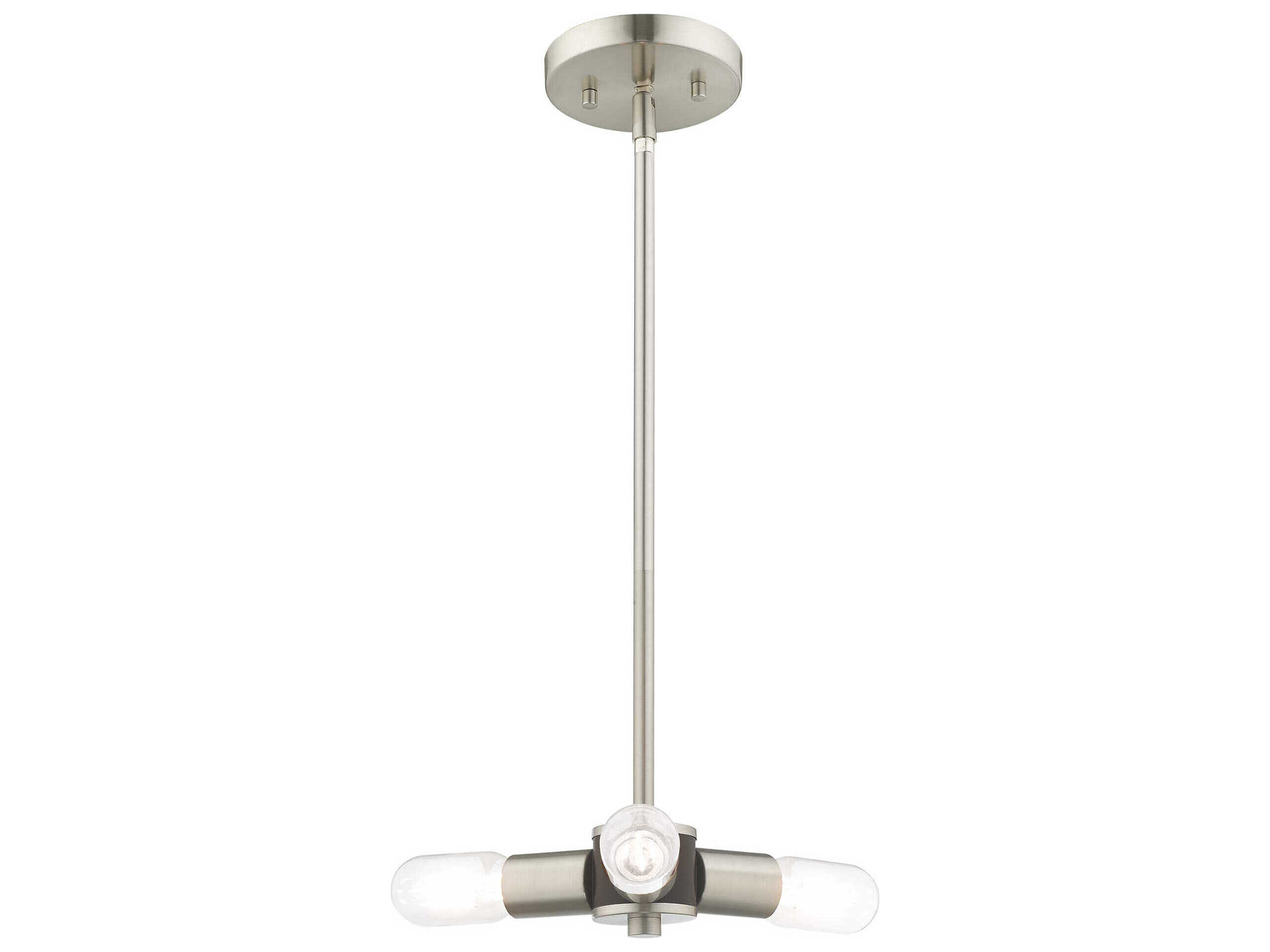 Livex Lighting Copenhagen 3-Light Brushed Nickel Pendant