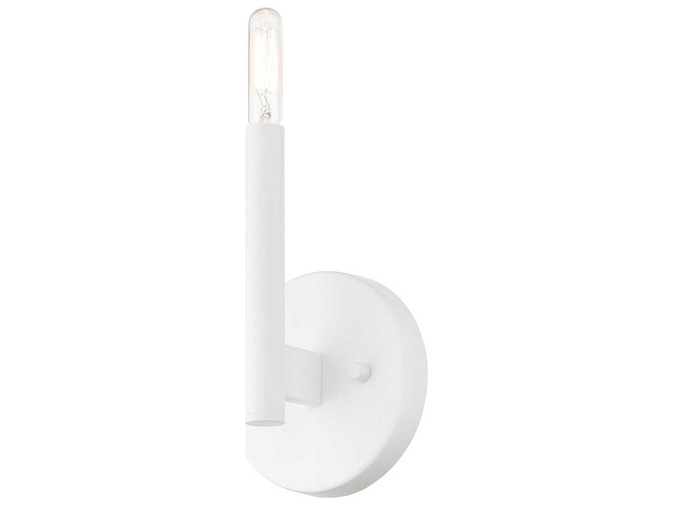 Livex Lighting Copenhagen 1-Light White Wall Sconce