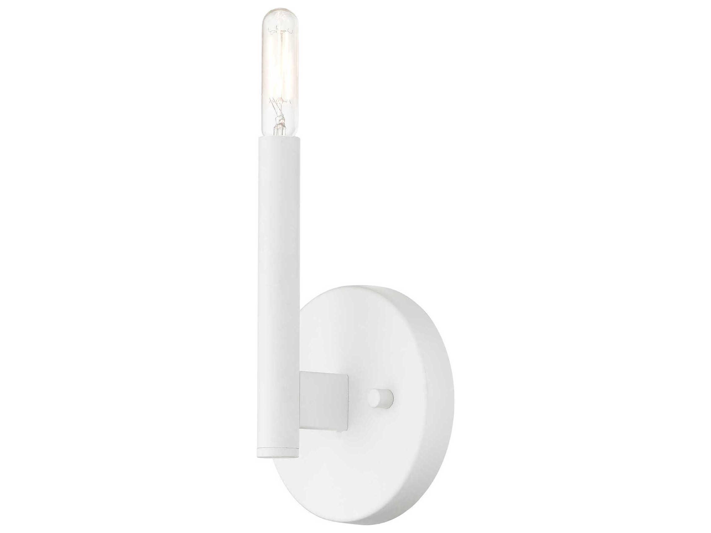 Livex Lighting Copenhagen 1-Light White Wall Sconce