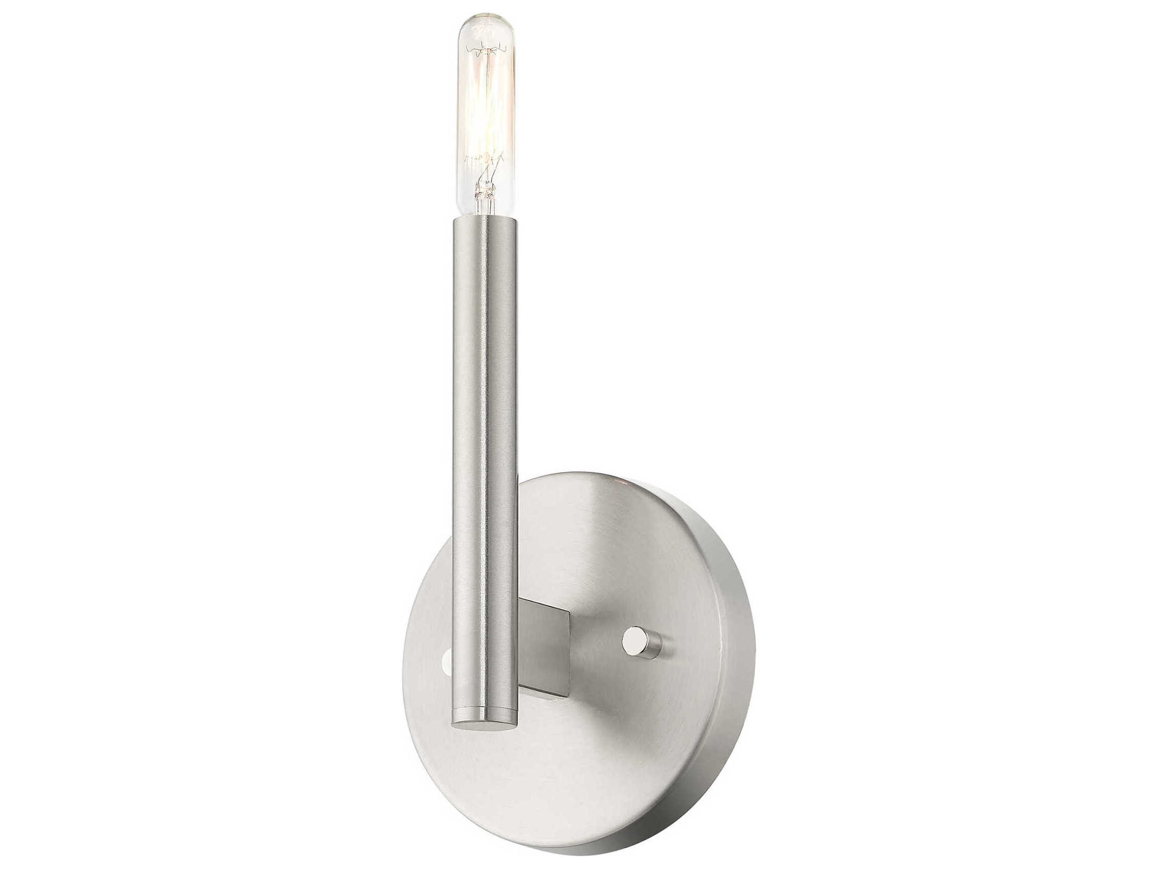 Livex Lighting Copenhagen 1-Light Brushed Nickel Wall Sconce