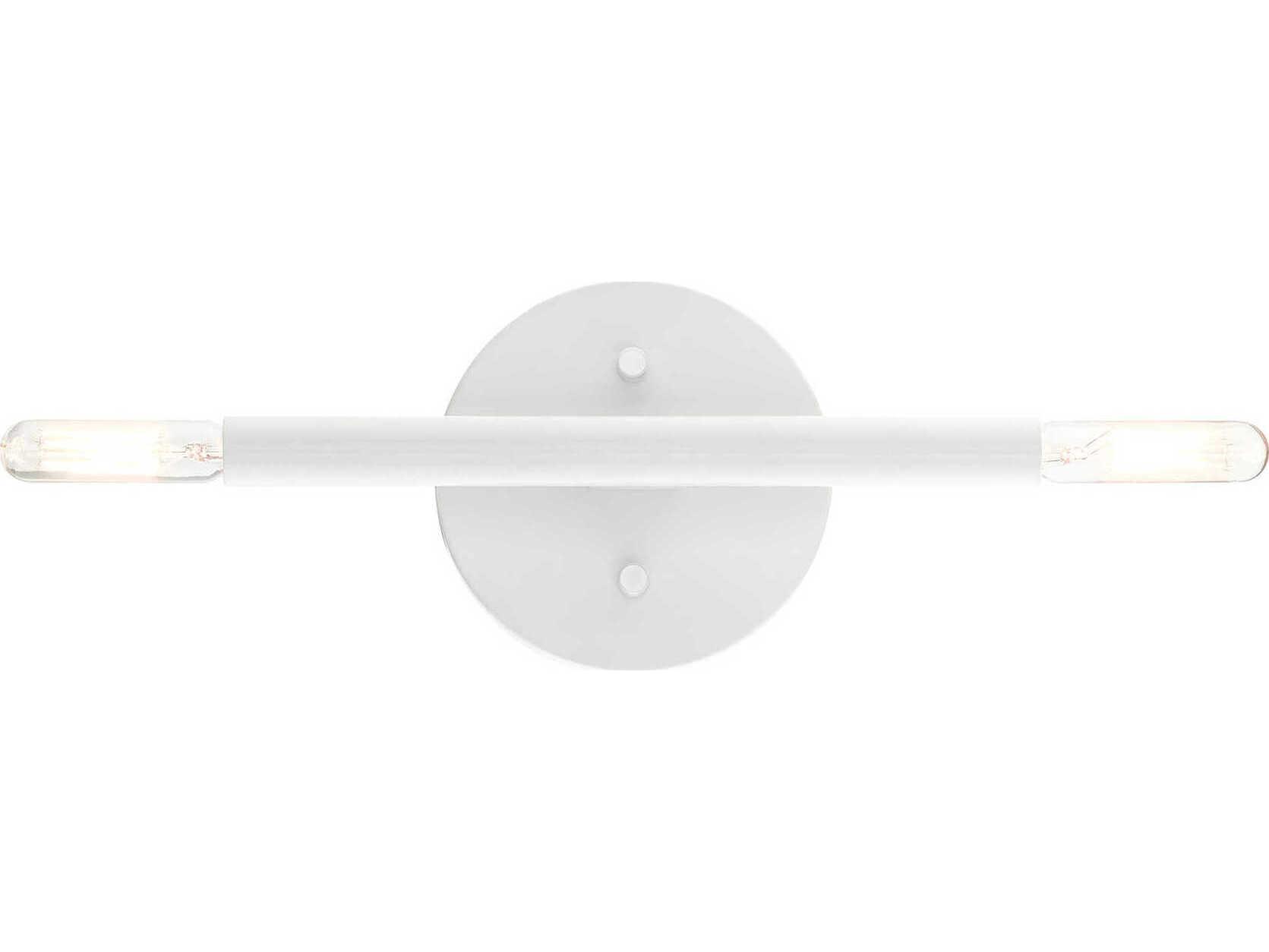Livex Lighting Copenhagen 2-Light White Wall Sconce