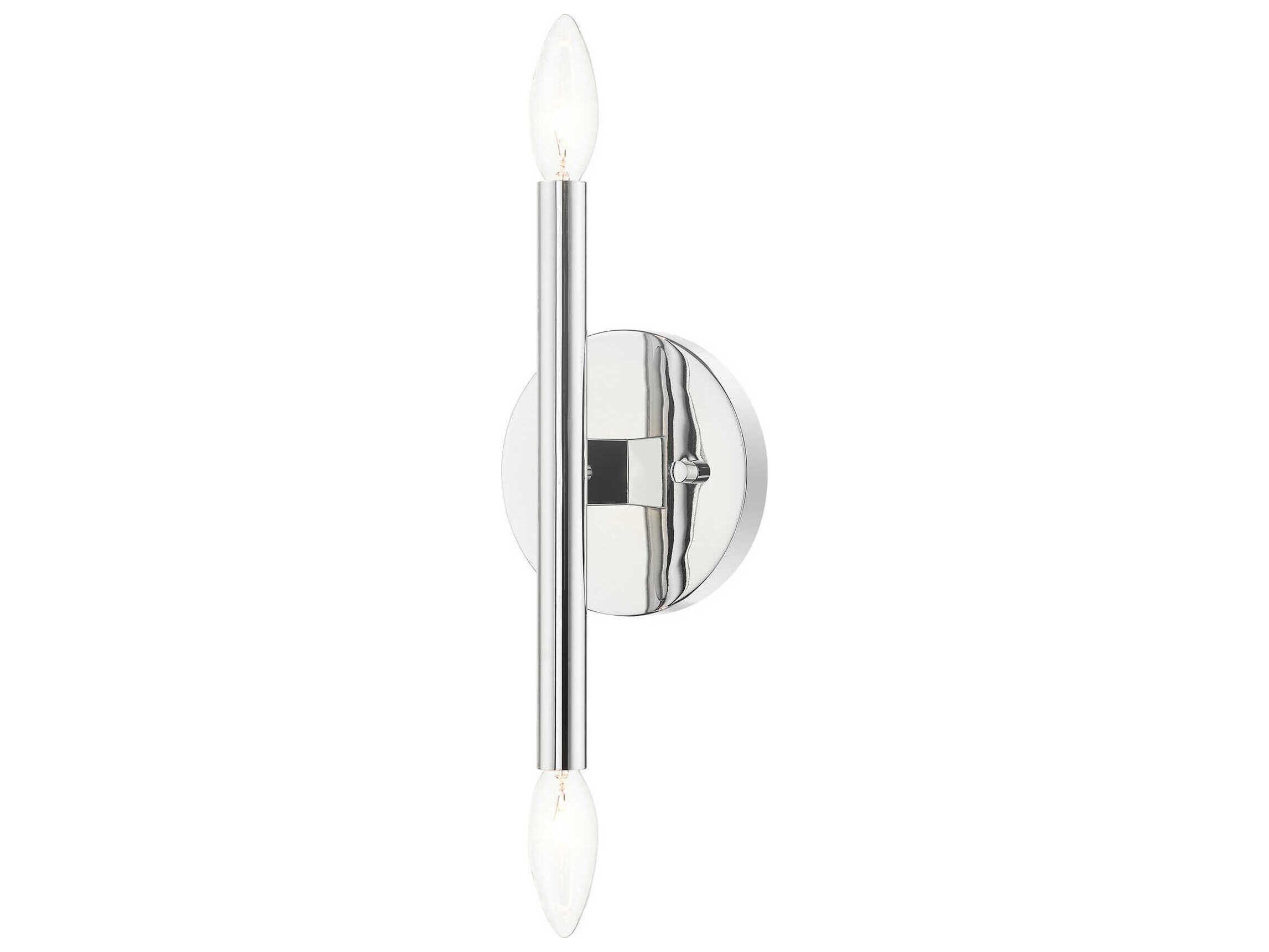 Livex Lighting Copenhagen 2-Light Polished Chrome Wall Sconce