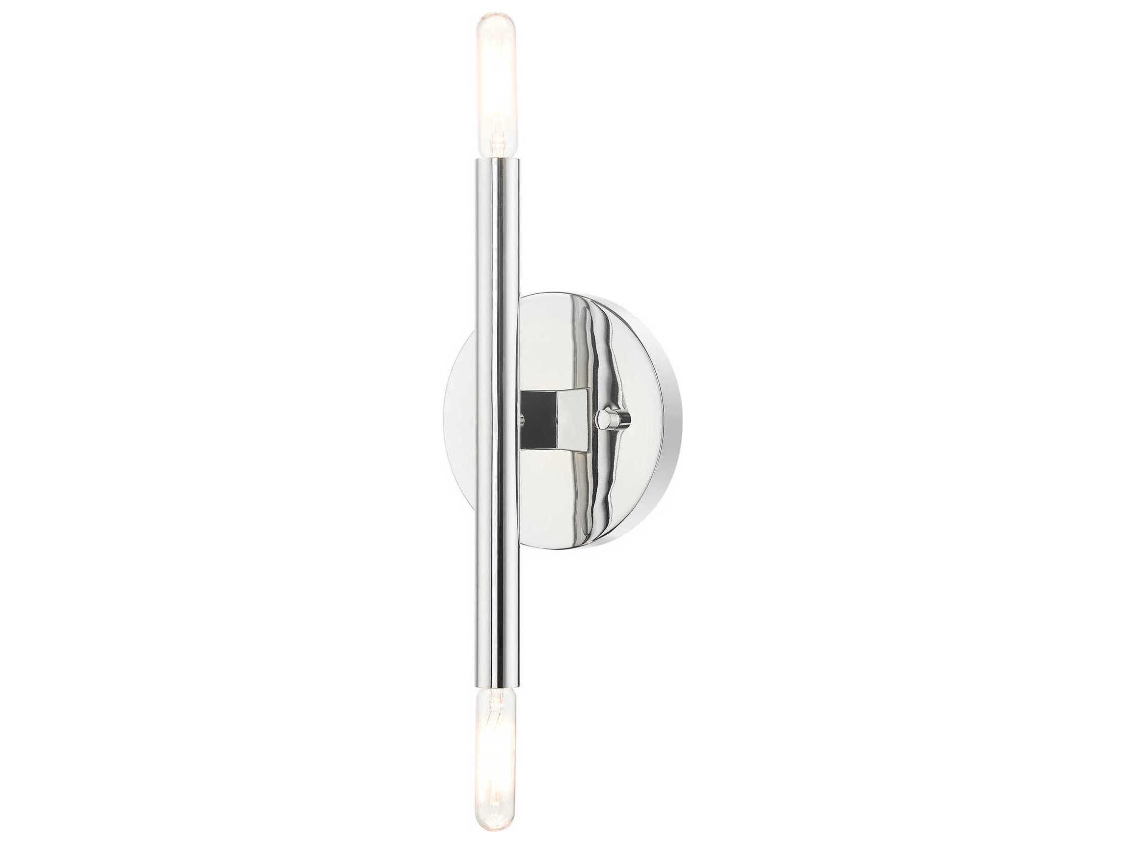 Livex Lighting Copenhagen 2-Light Polished Chrome Wall Sconce