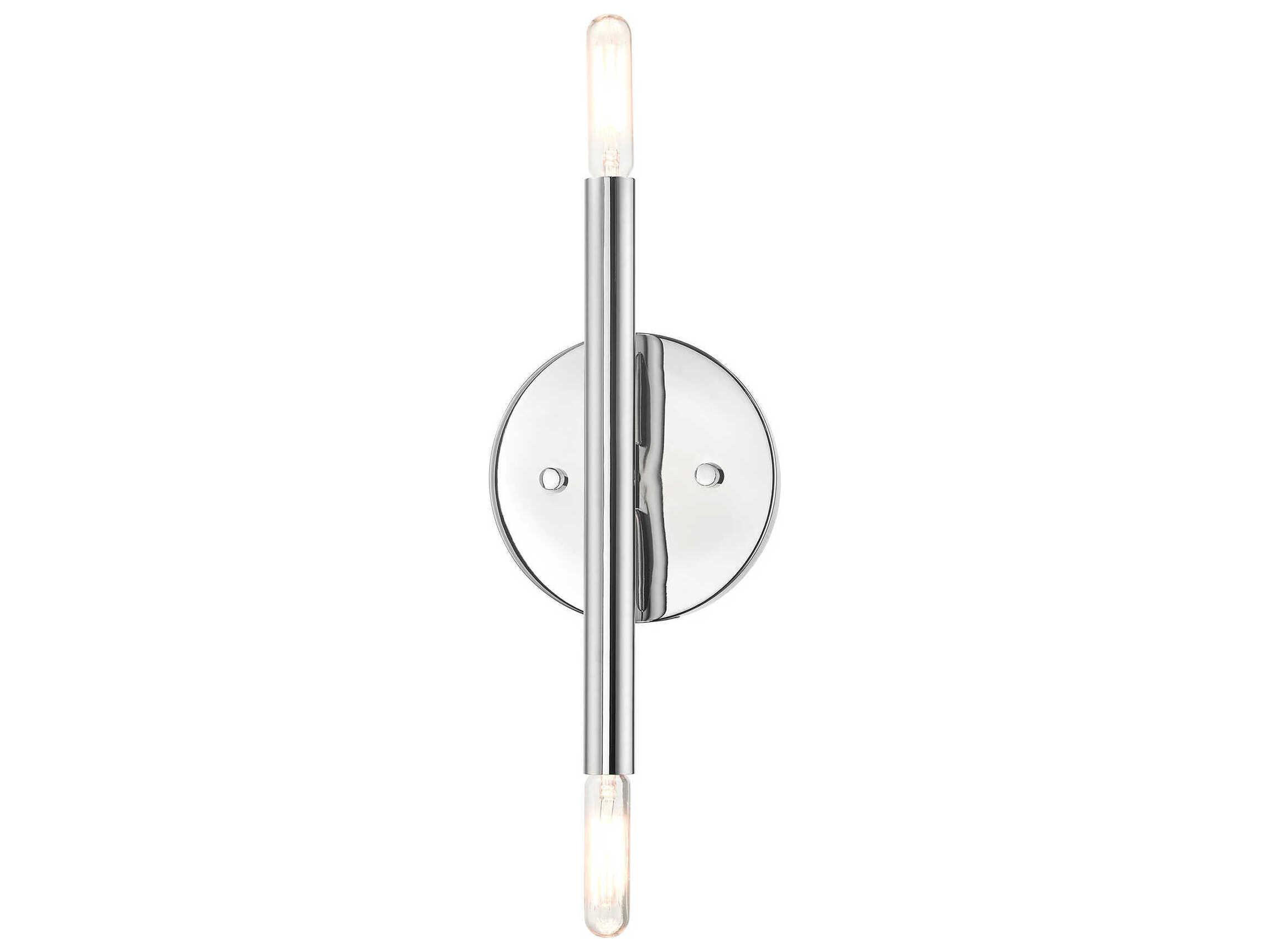Livex Lighting Copenhagen 2-Light Polished Chrome Wall Sconce