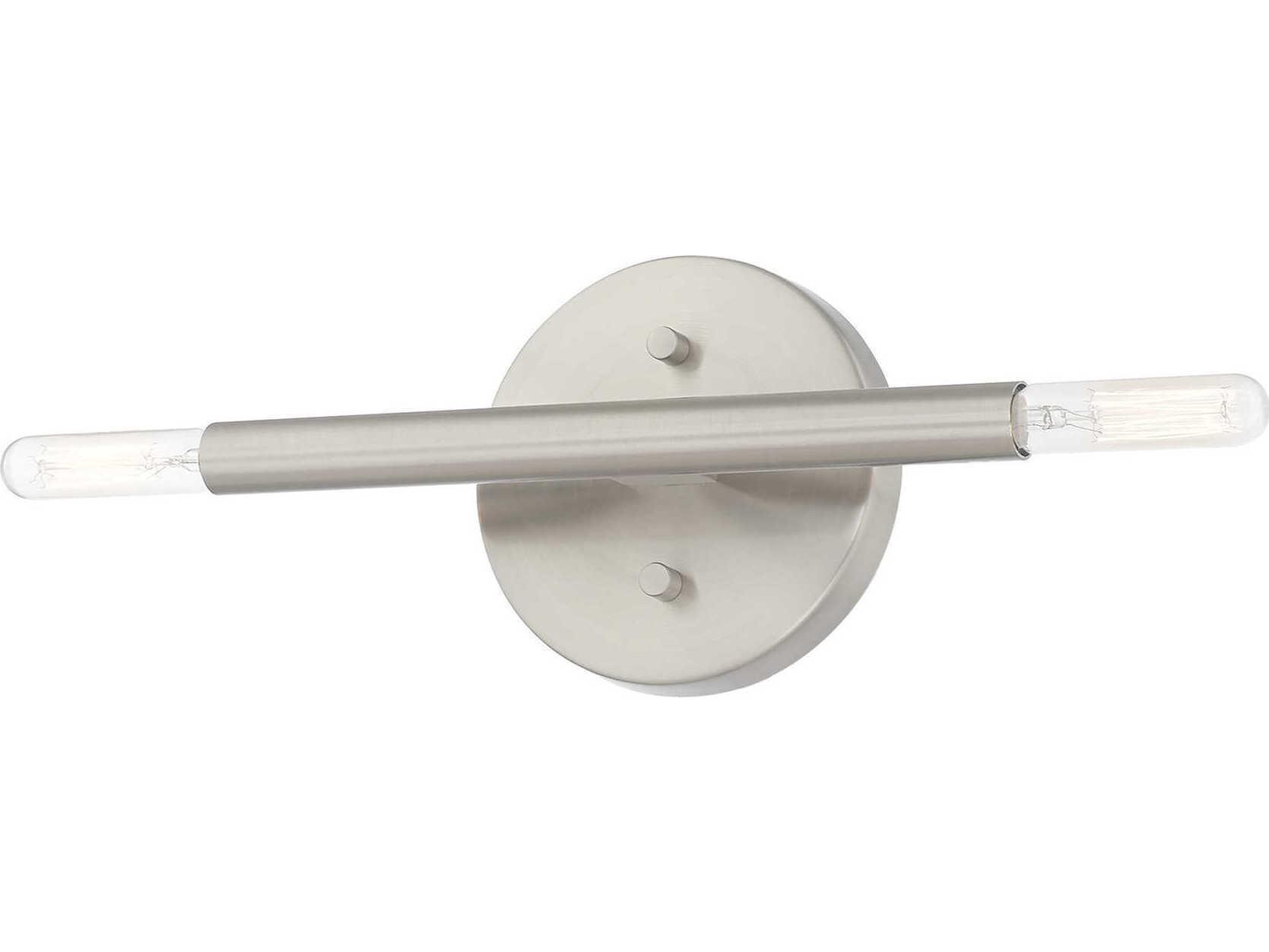 Livex Lighting Copenhagen 2-Light Brushed Nickel Wall Sconce