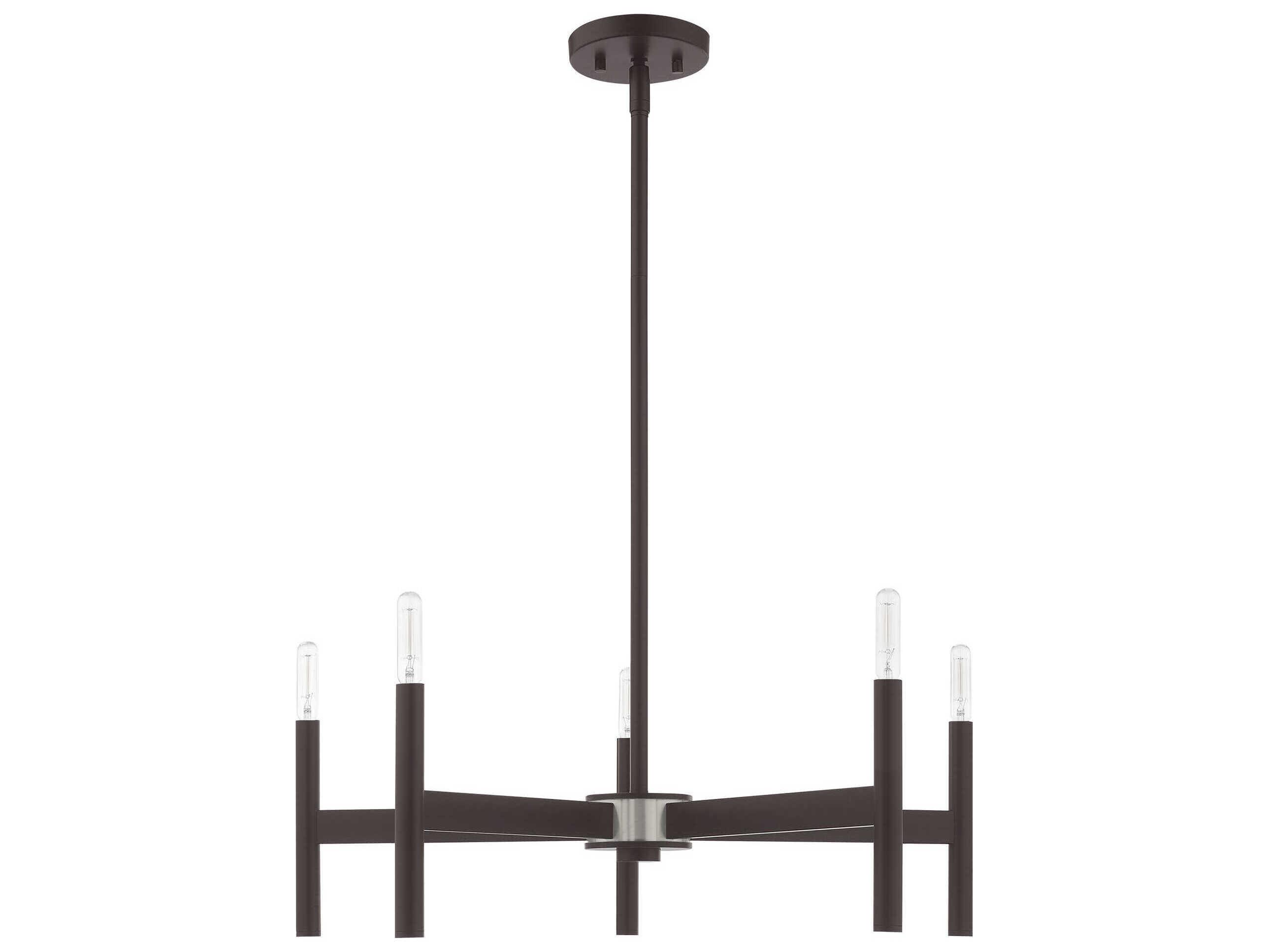 Livex Lighting Copenhagen 5-Light Bronze Chandelier