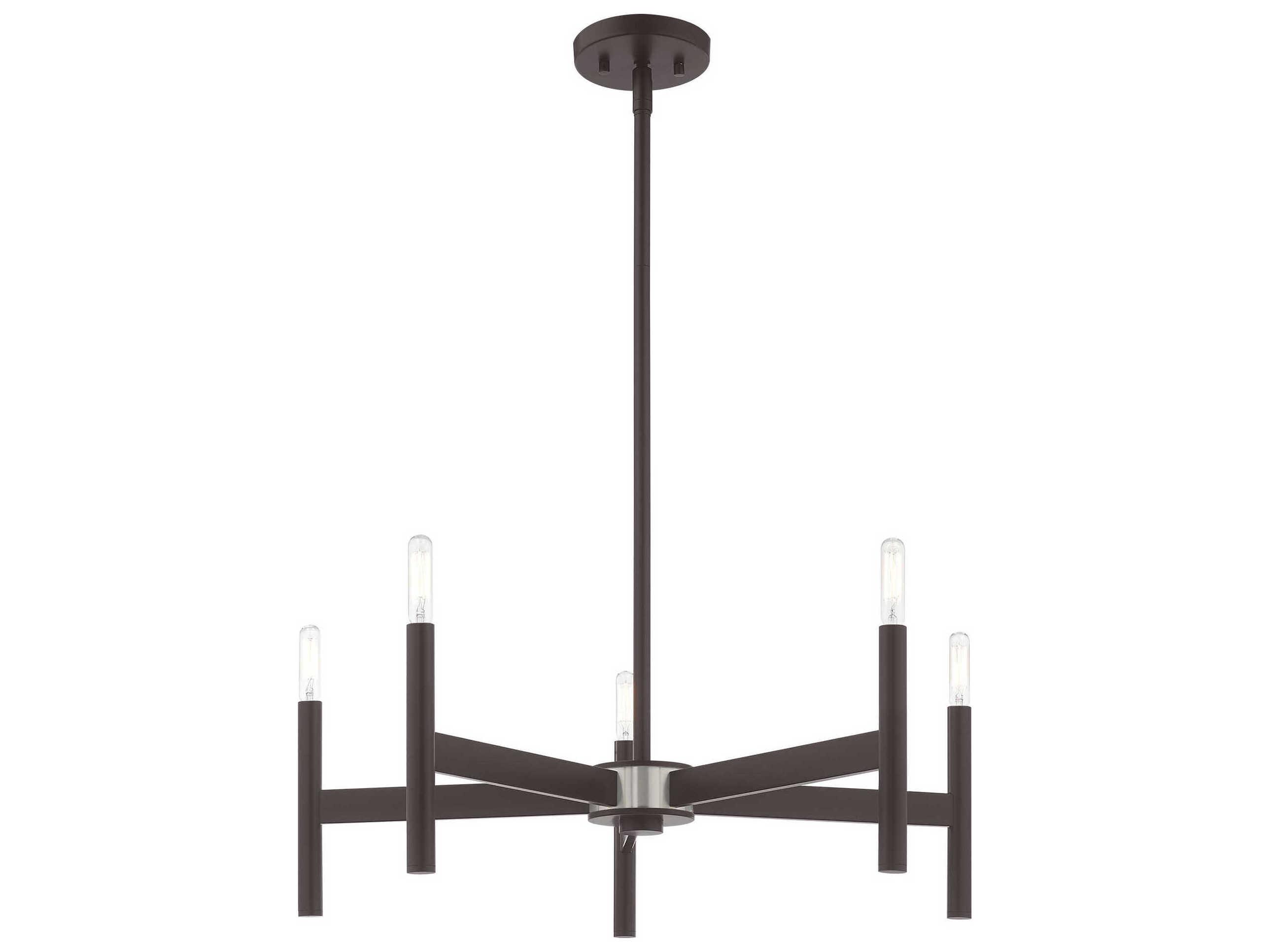 Livex Lighting Copenhagen 5-Light Bronze Chandelier