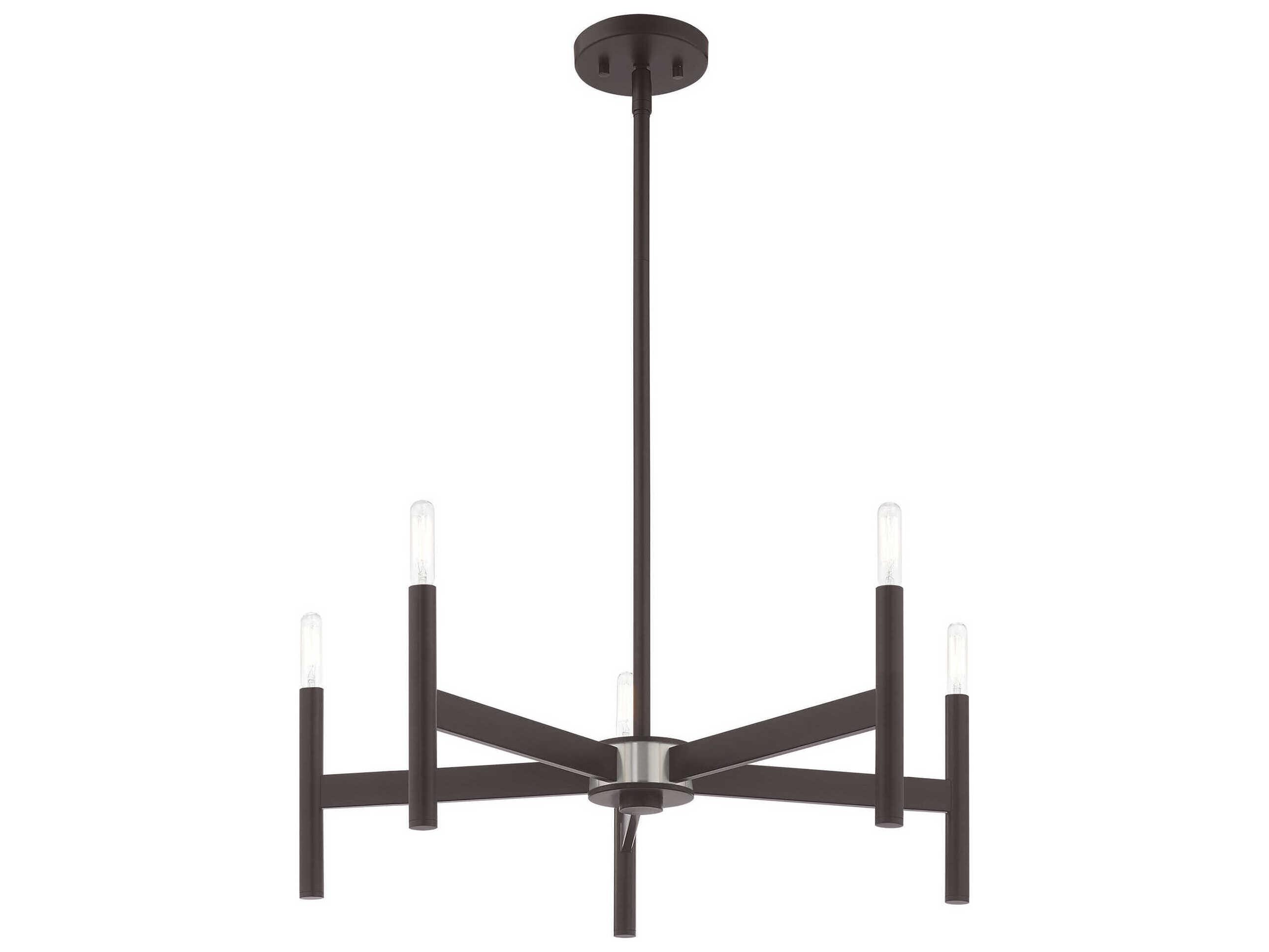 Livex Lighting Copenhagen 5-Light Bronze Chandelier