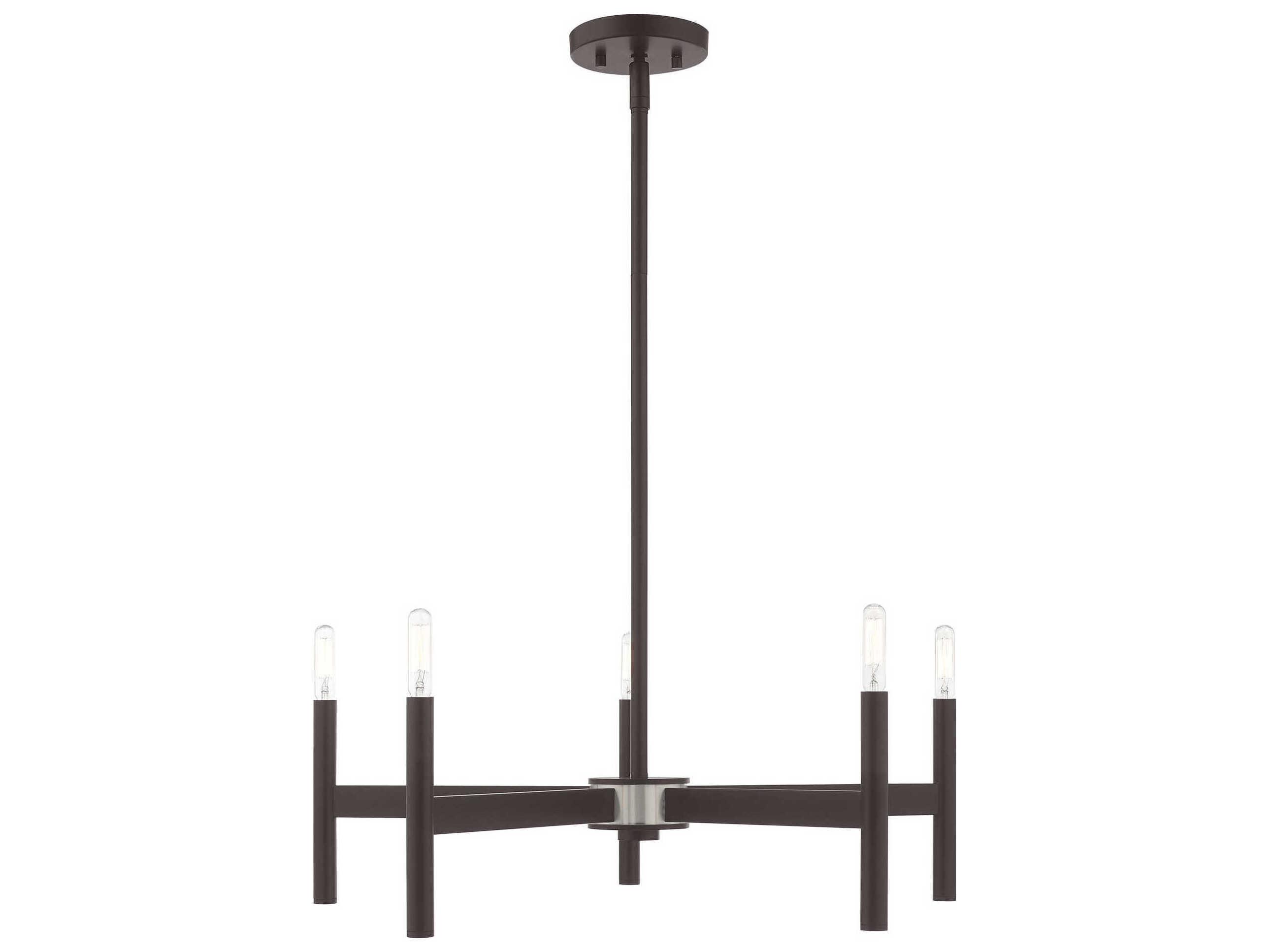 Livex Lighting Copenhagen 5-Light Bronze Chandelier