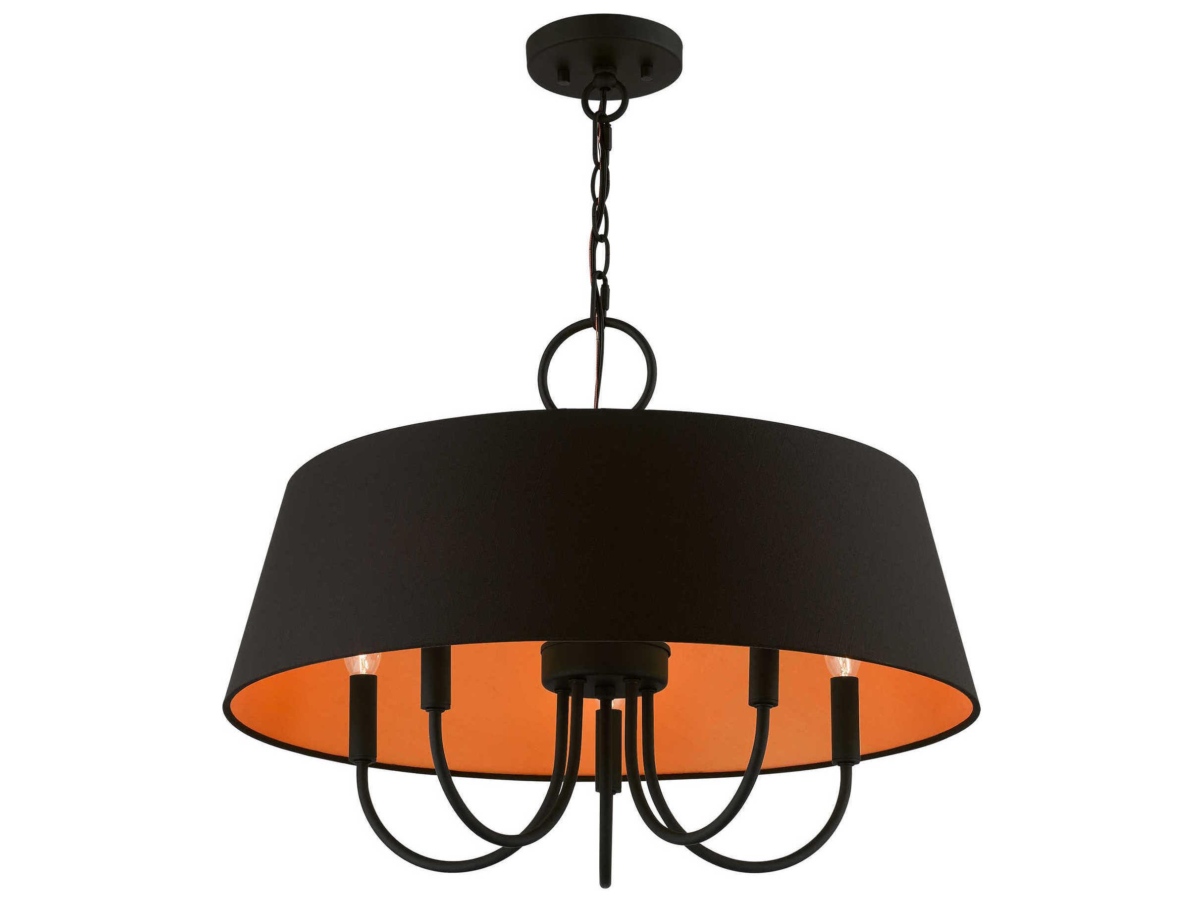 Livex Lighting Palma 5-Light Black Candelabra Empire Chandelier