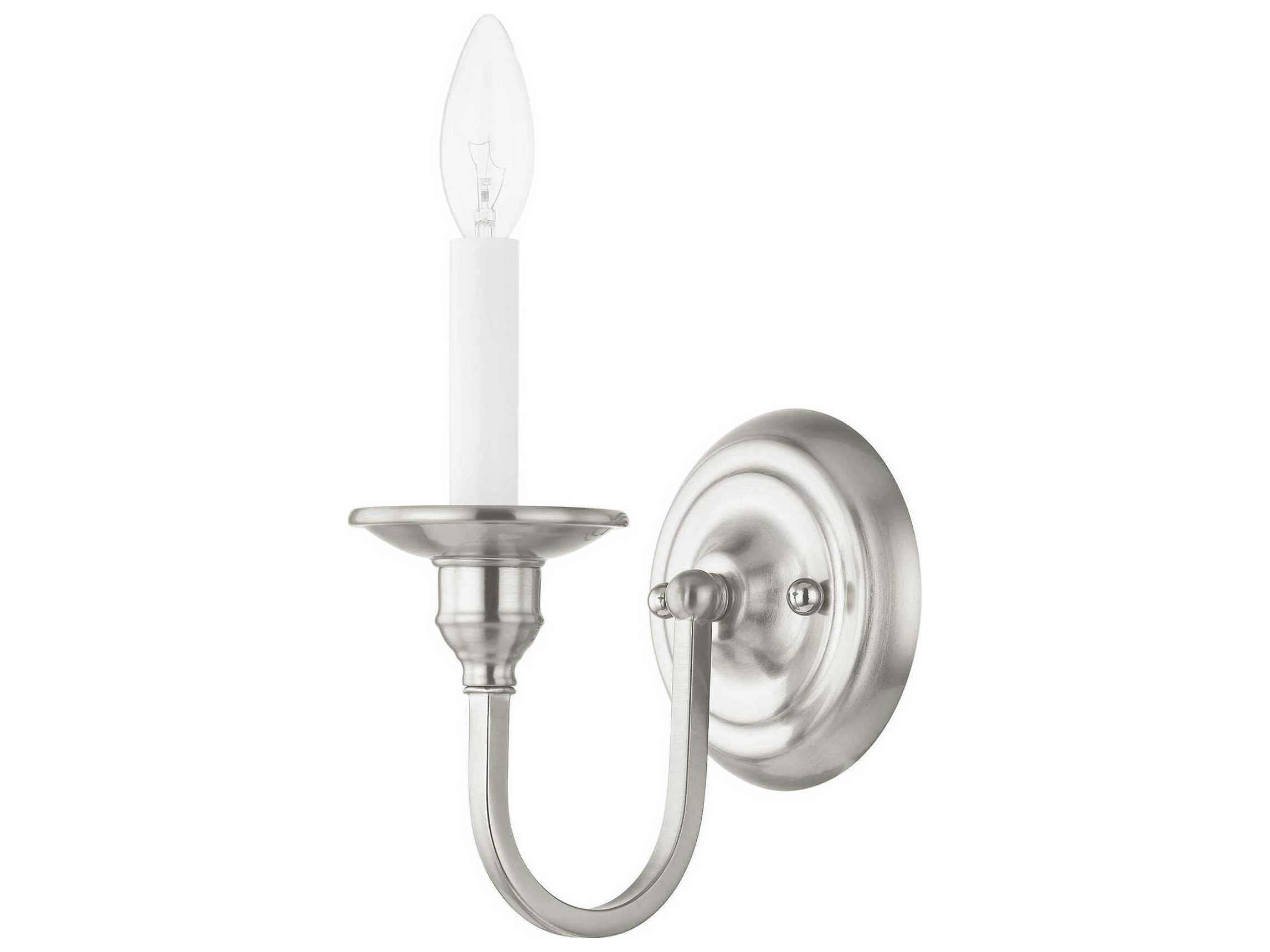 Livex Lighting Cranford 1-Light Brushed Nickel Wall Sconce