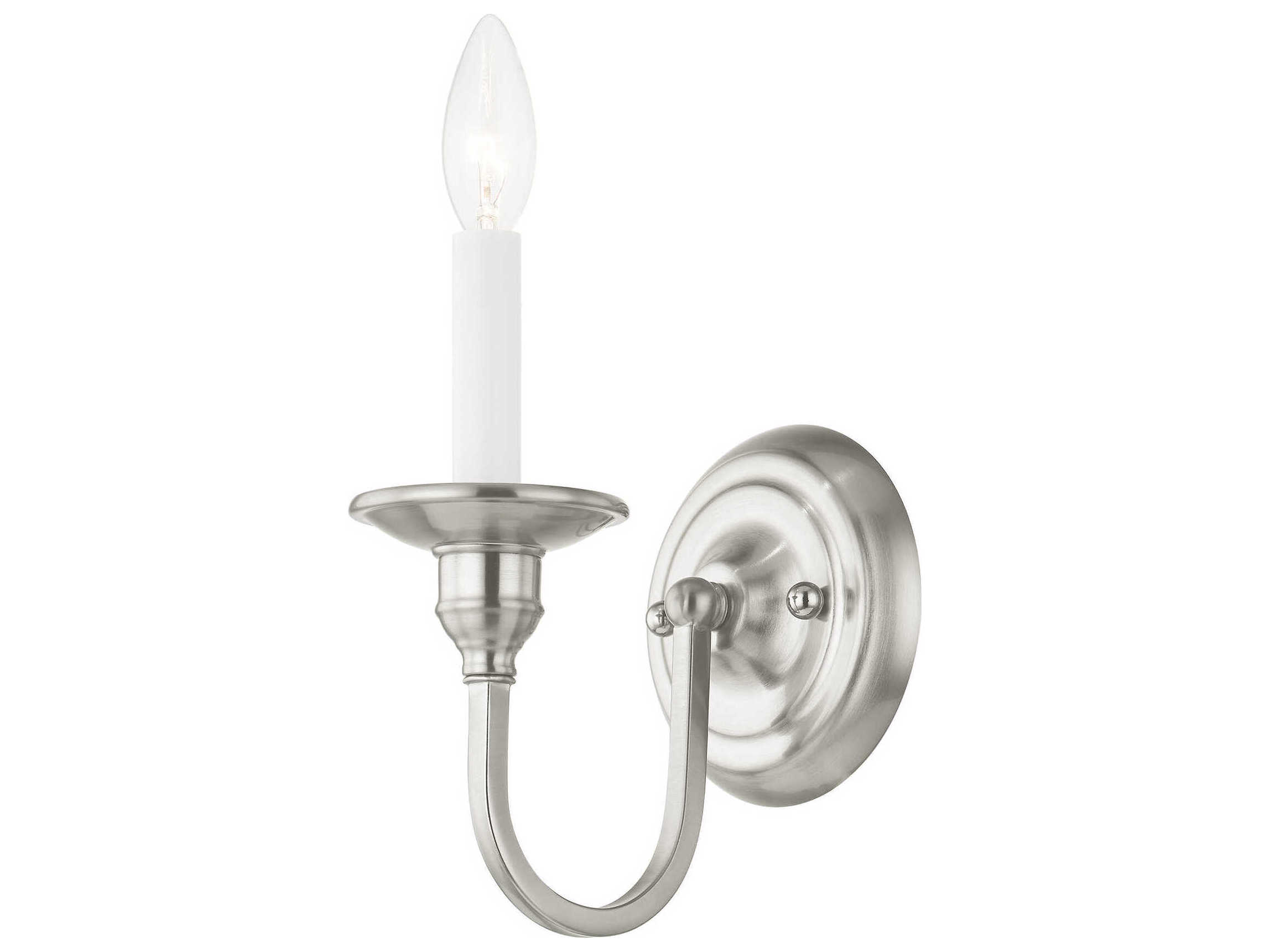 Livex Lighting Cranford 1-Light Brushed Nickel Wall Sconce