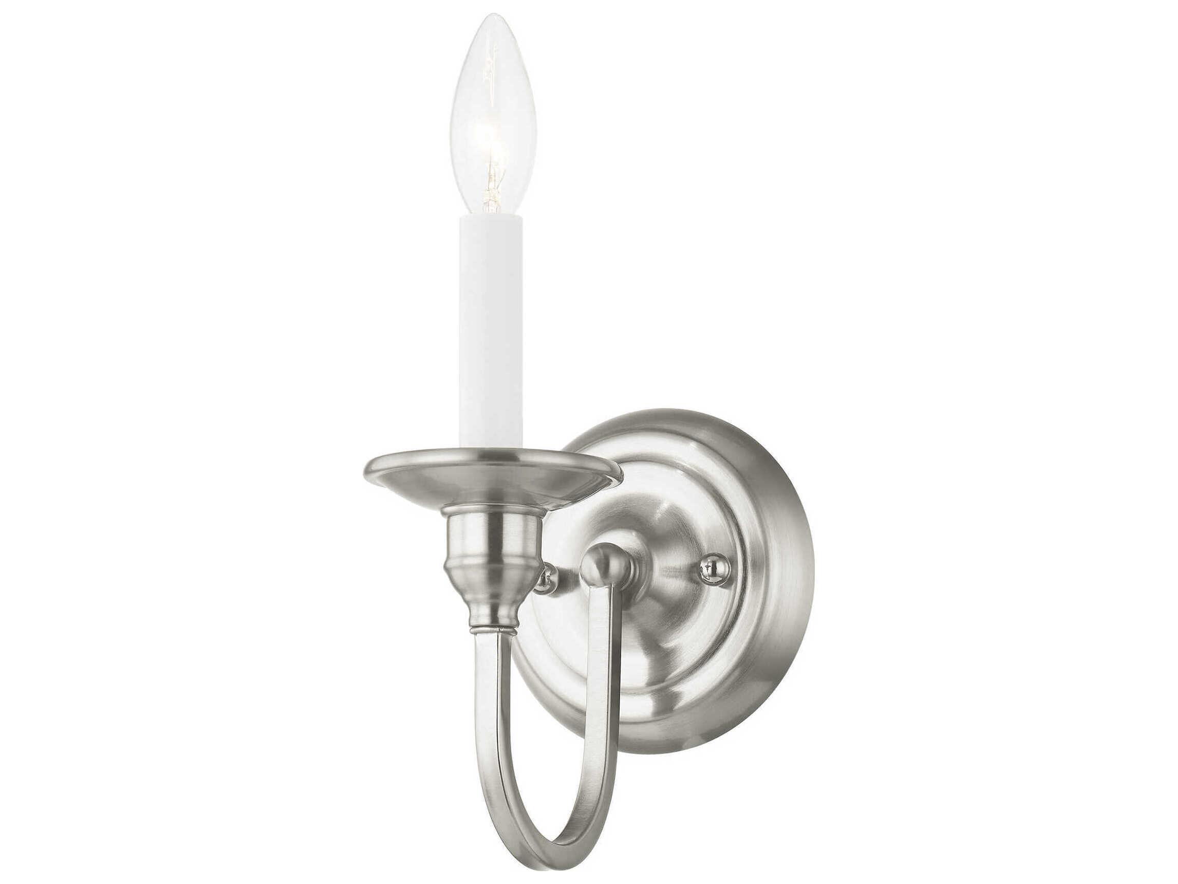 Livex Lighting Cranford 1-Light Brushed Nickel Wall Sconce