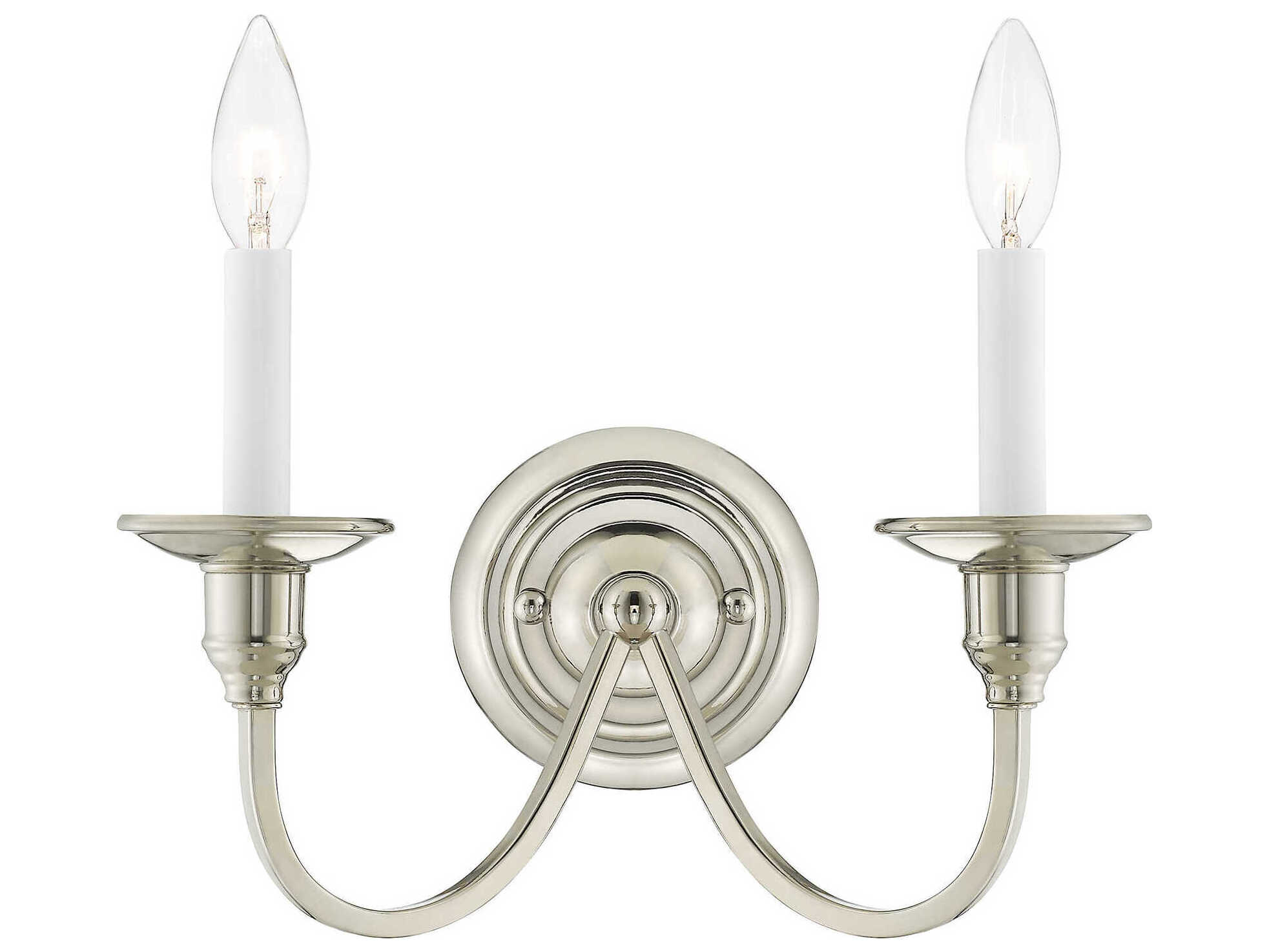 Livex Lighting Cranford 2-Light Polished Nickel Wall Sconce