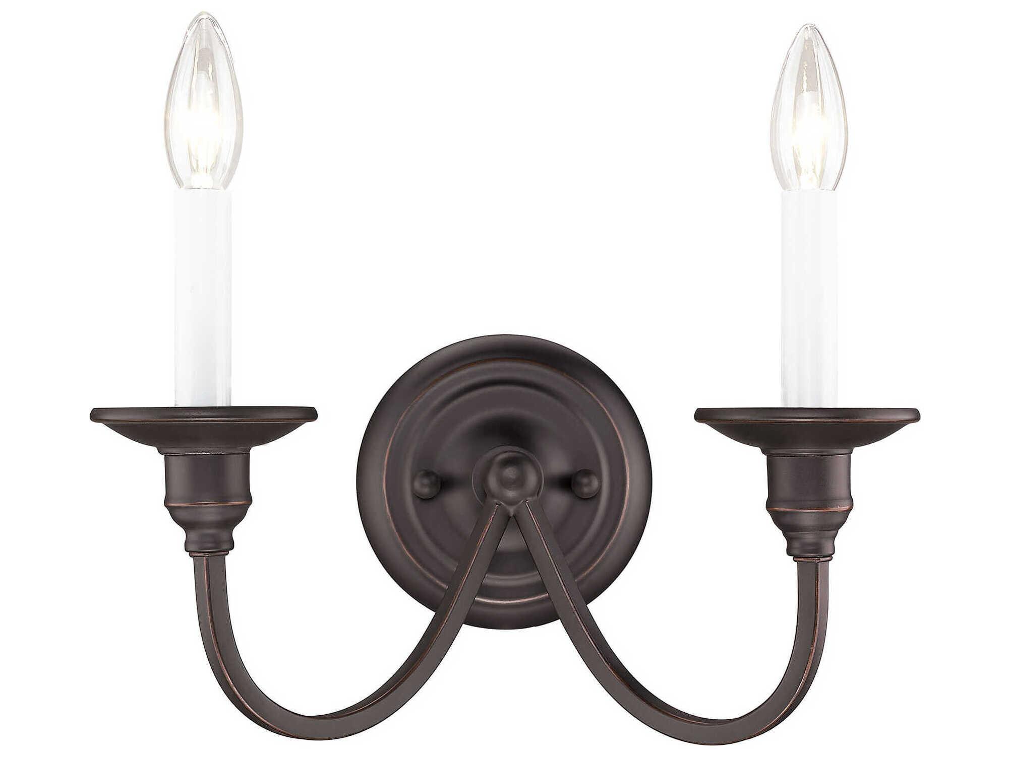 Livex Lighting Cranford 2-Light Olde Bronze Wall Sconce
