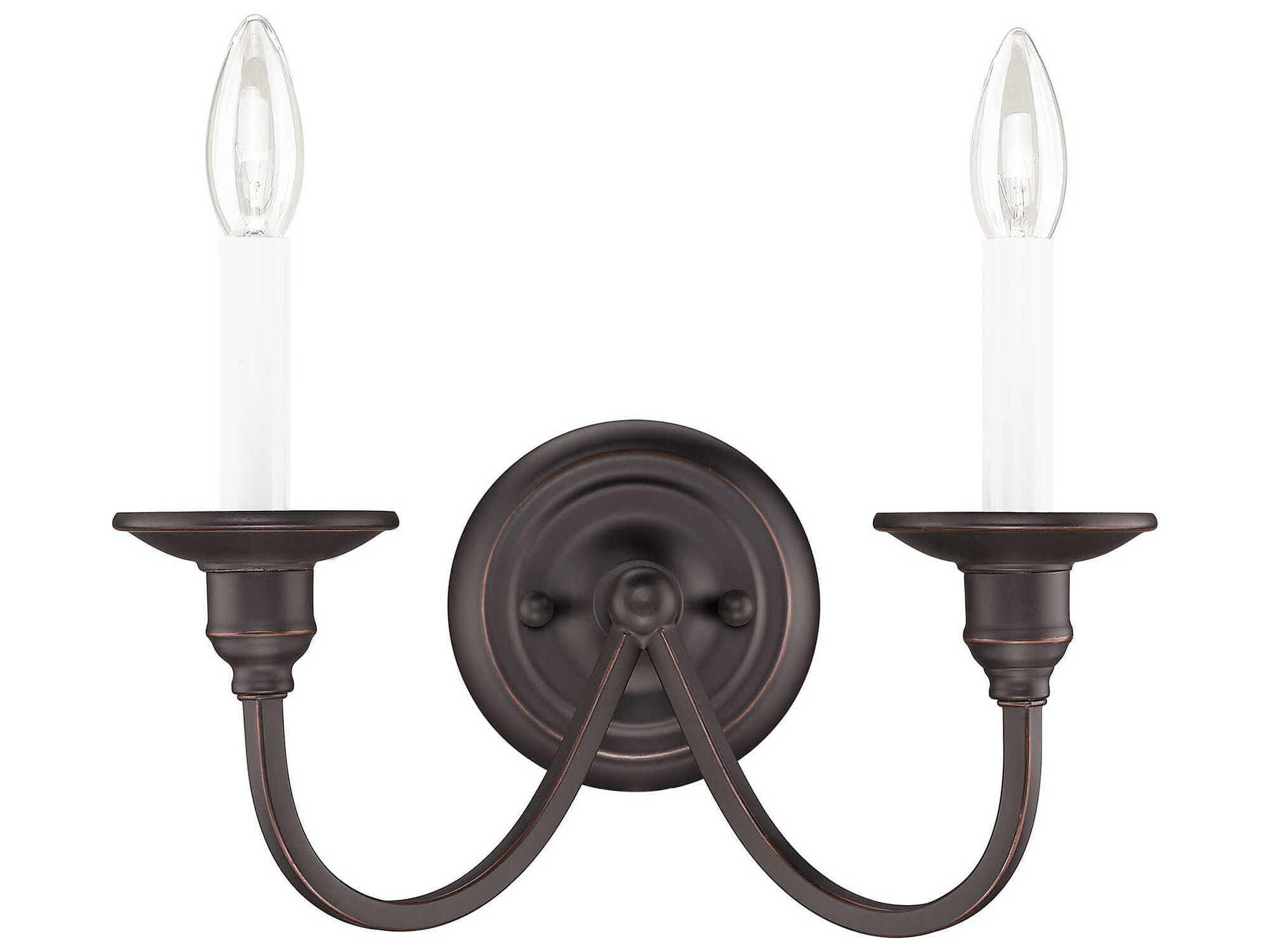 Livex Lighting Cranford 2-Light Olde Bronze Wall Sconce