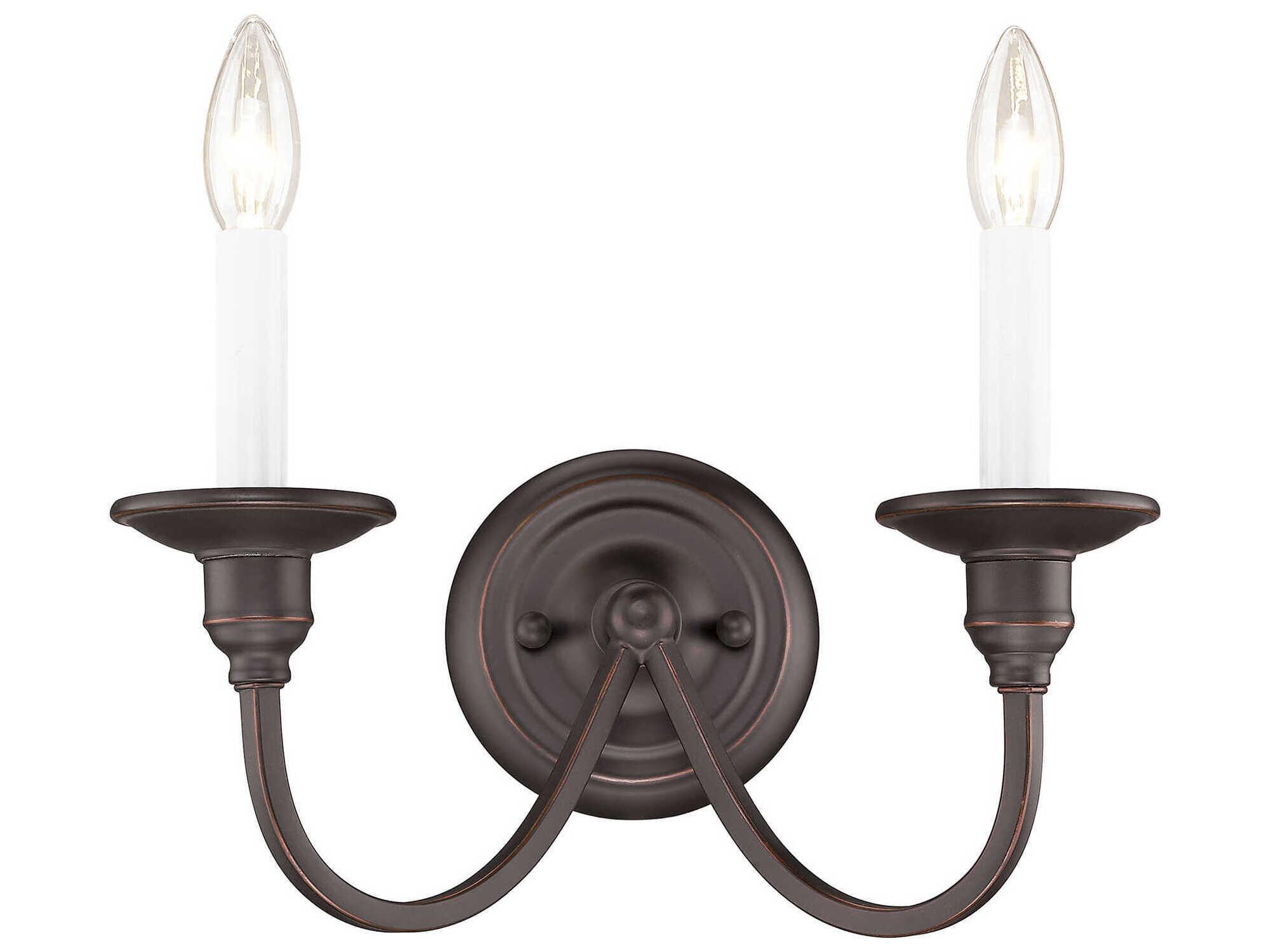 Livex Lighting Cranford 2-Light Olde Bronze Wall Sconce