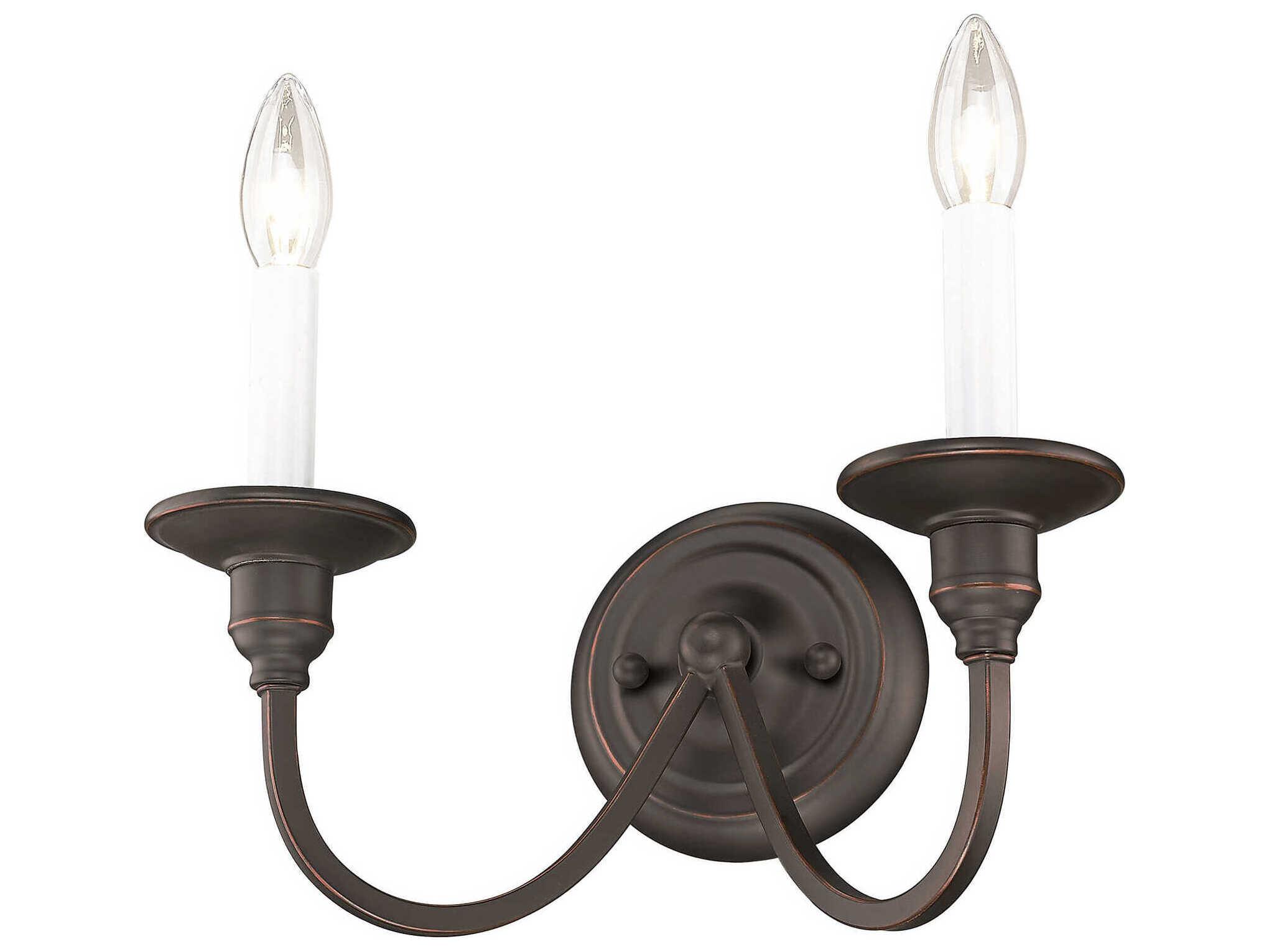 Livex Lighting Cranford 2-Light Olde Bronze Wall Sconce