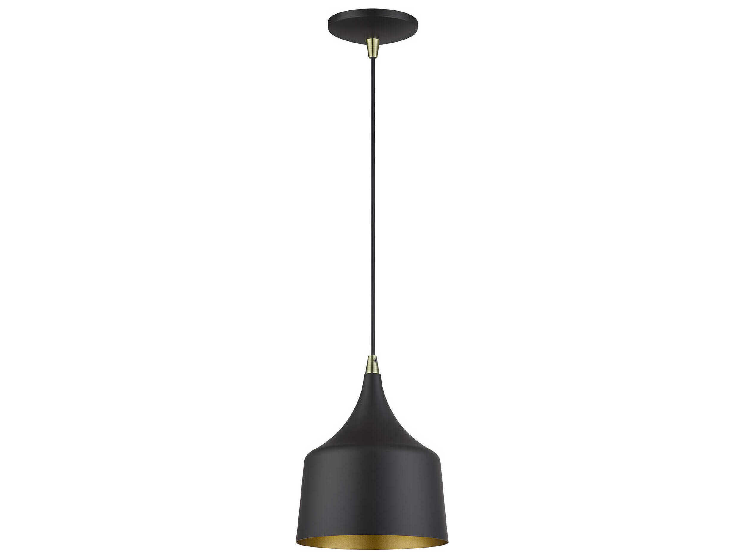 Livex Lighting Bolita Bronze With Antique Brass Accents Mini Pendant