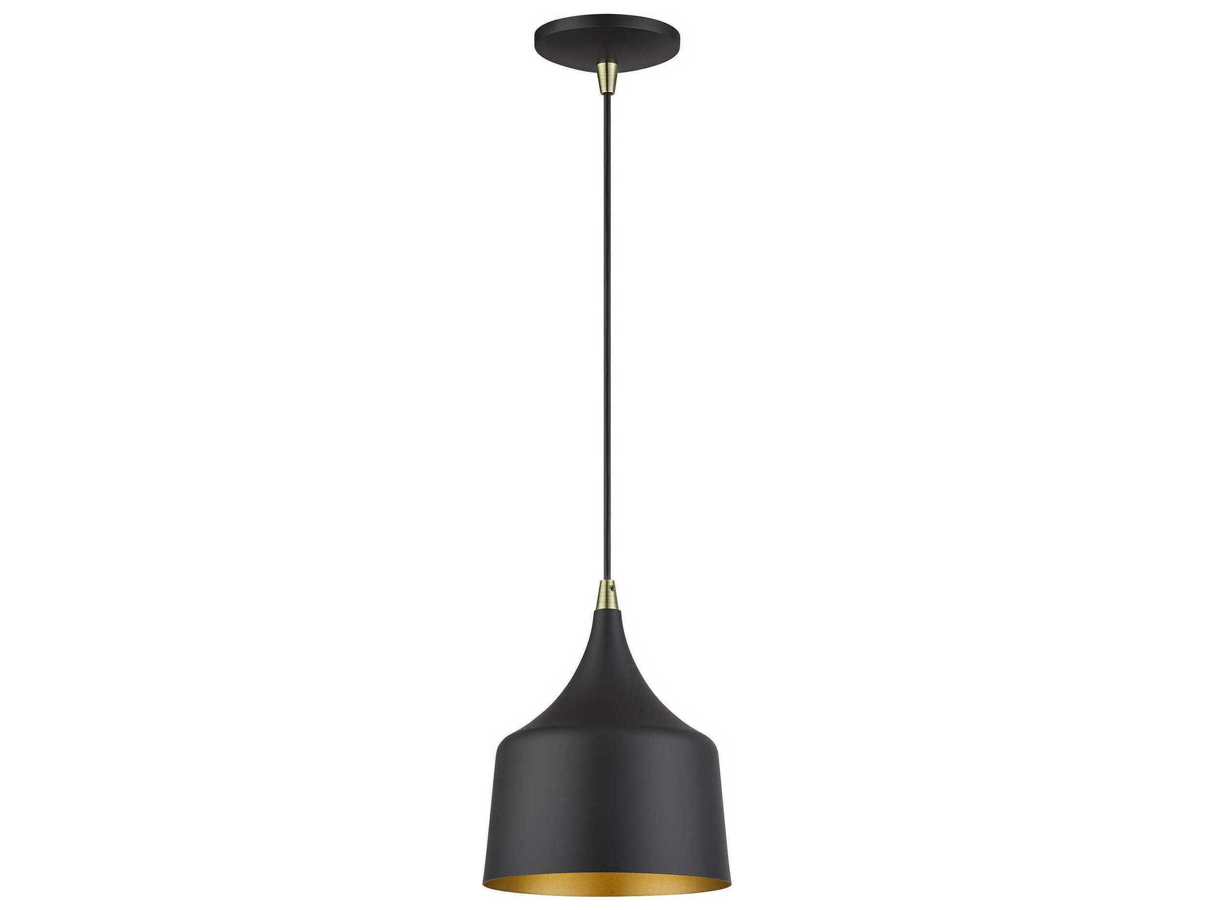 Livex Lighting Bolita Bronze With Antique Brass Accents Mini Pendant