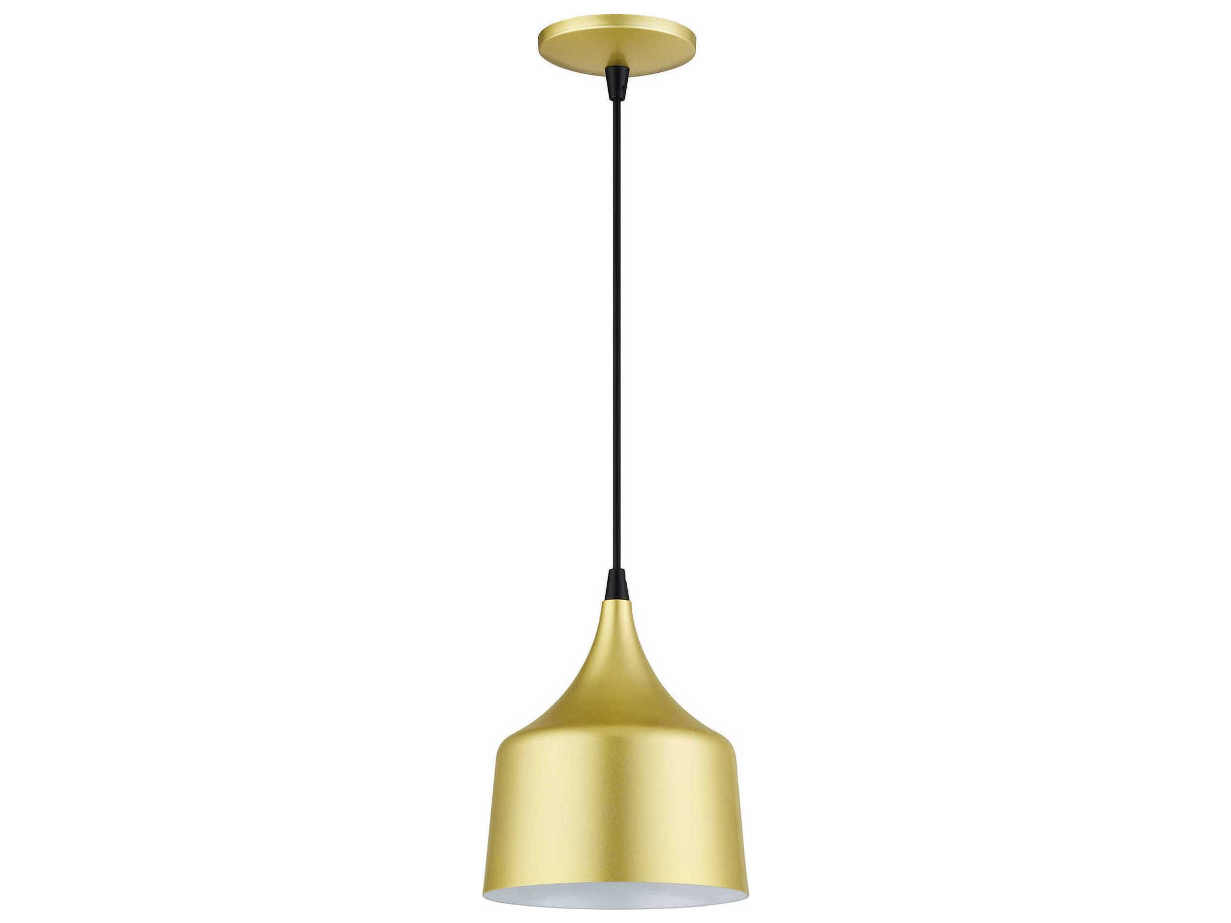 Livex Lighting Bolita Soft Gold With Black Accents Mini Pendant