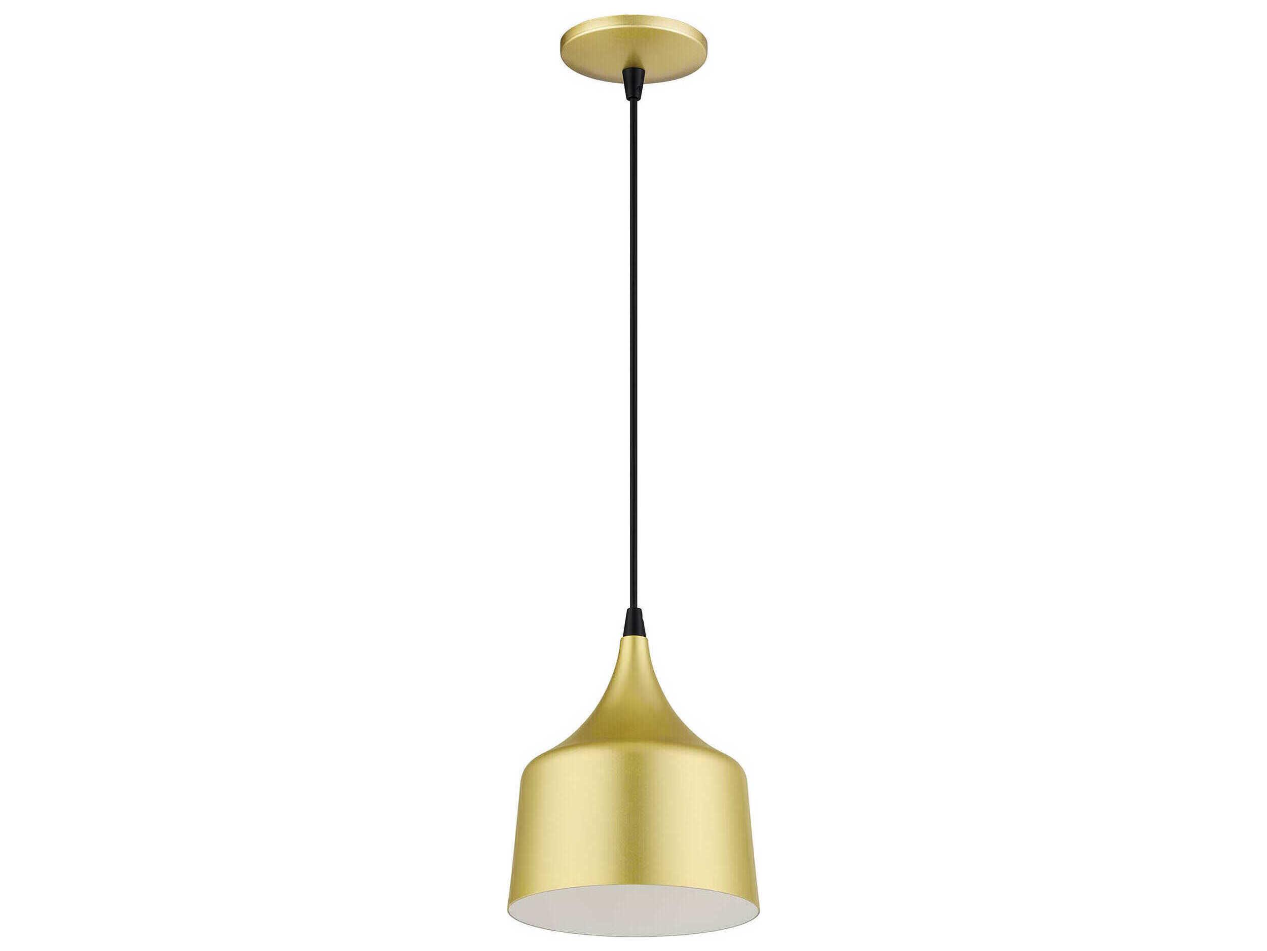Livex Lighting Bolita Soft Gold With Black Accents Mini Pendant